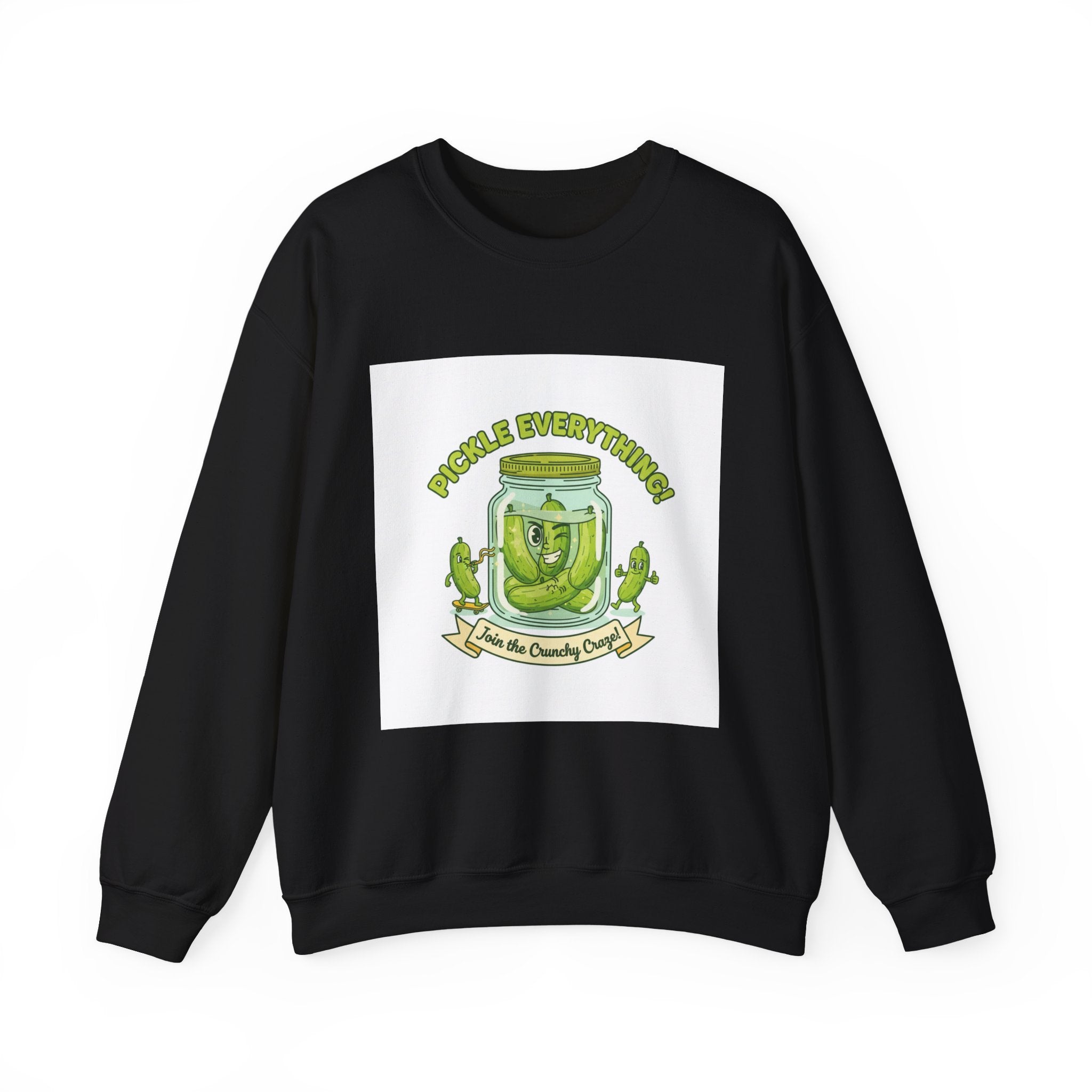 Pickle Everything jar crewneck | pickle lover sweatshirt, brine design