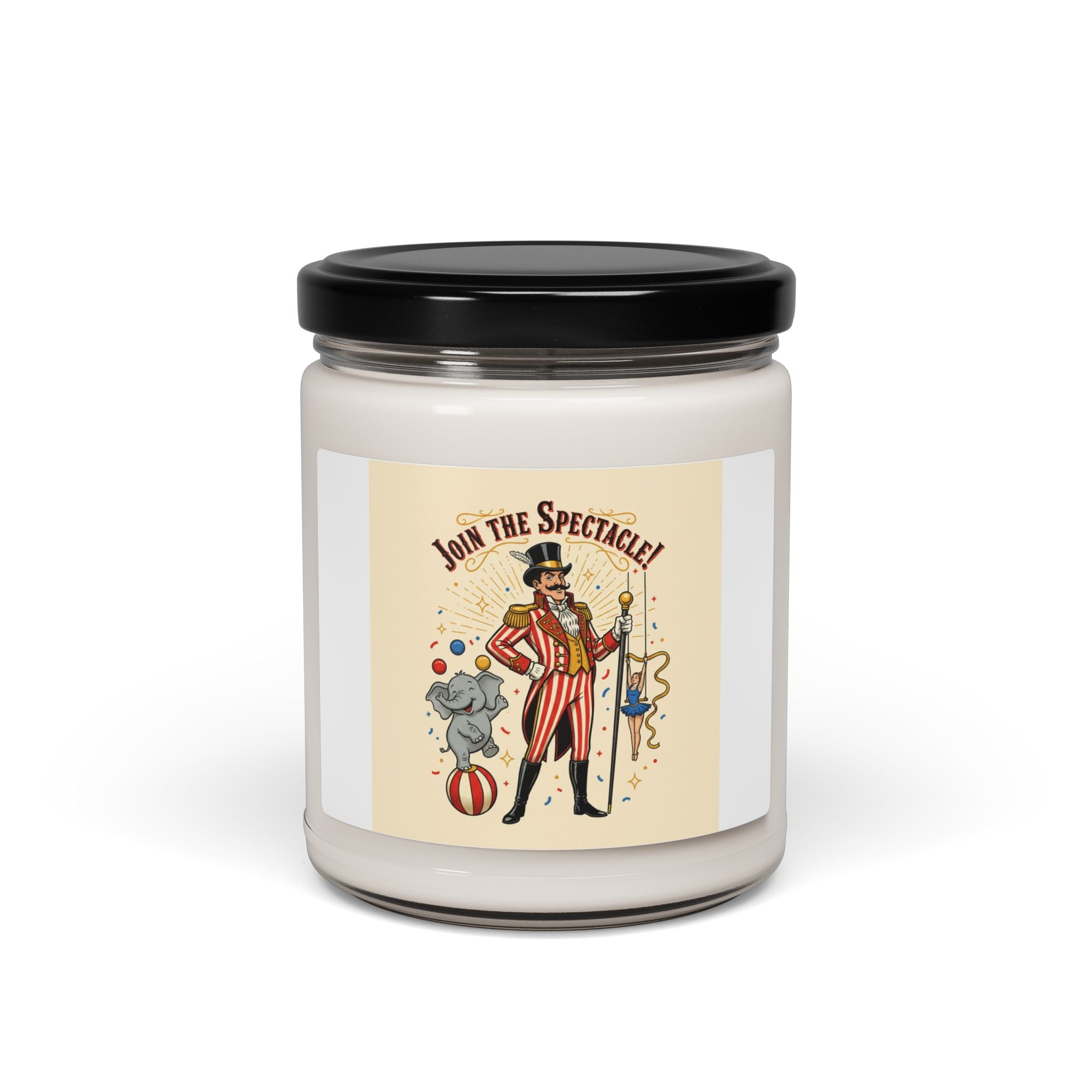 Circus Ringmaster Candle, vintage carnival design | camp circus aesthetic
