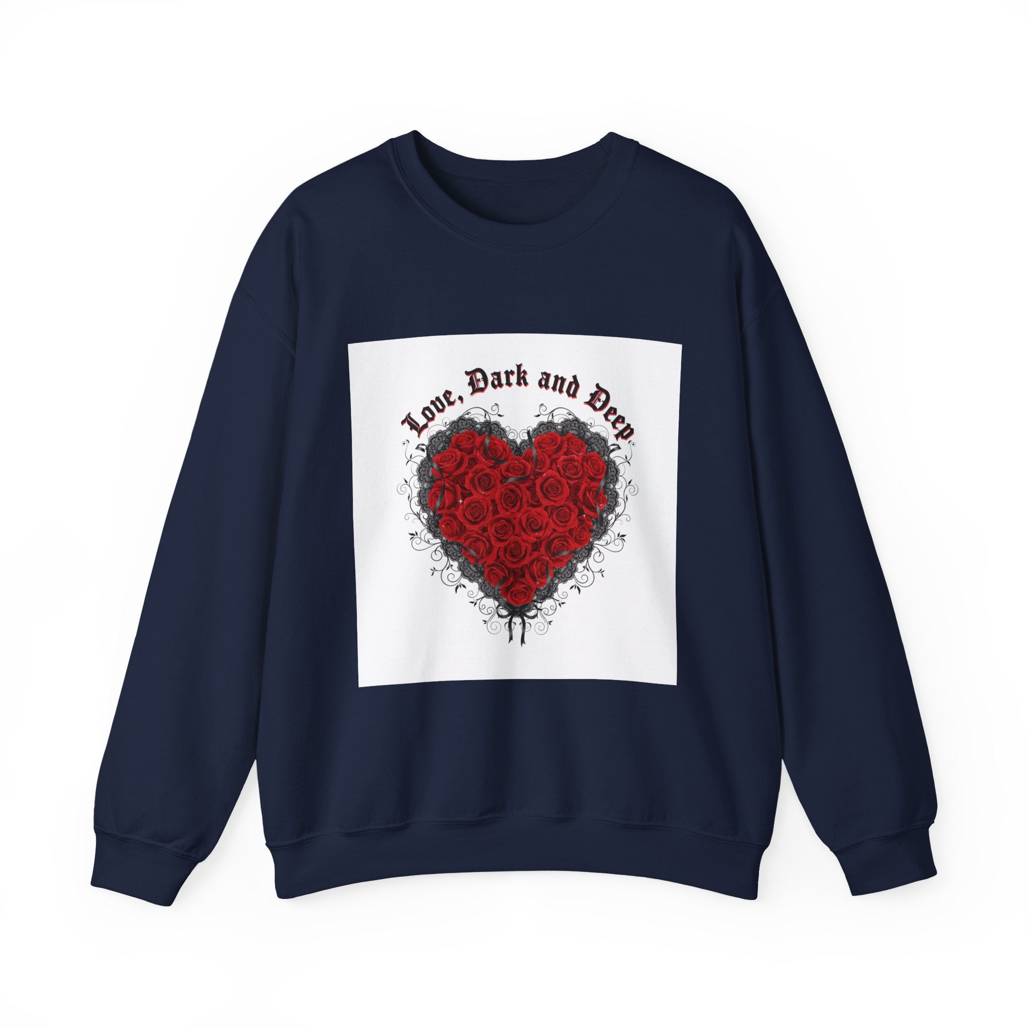 Gothic Rose Heart sweatshirt | New Romantic, 80s nostalgia