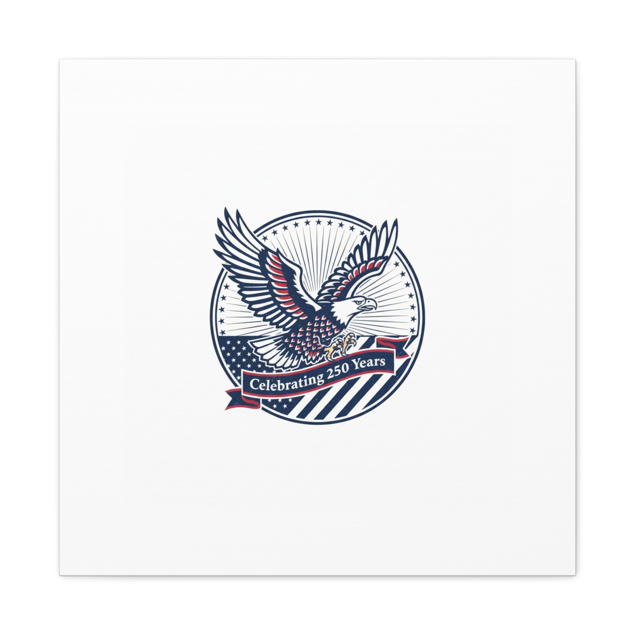 250th Anniversary Eagle Emblem Canvas | Semiquincentennial Americana