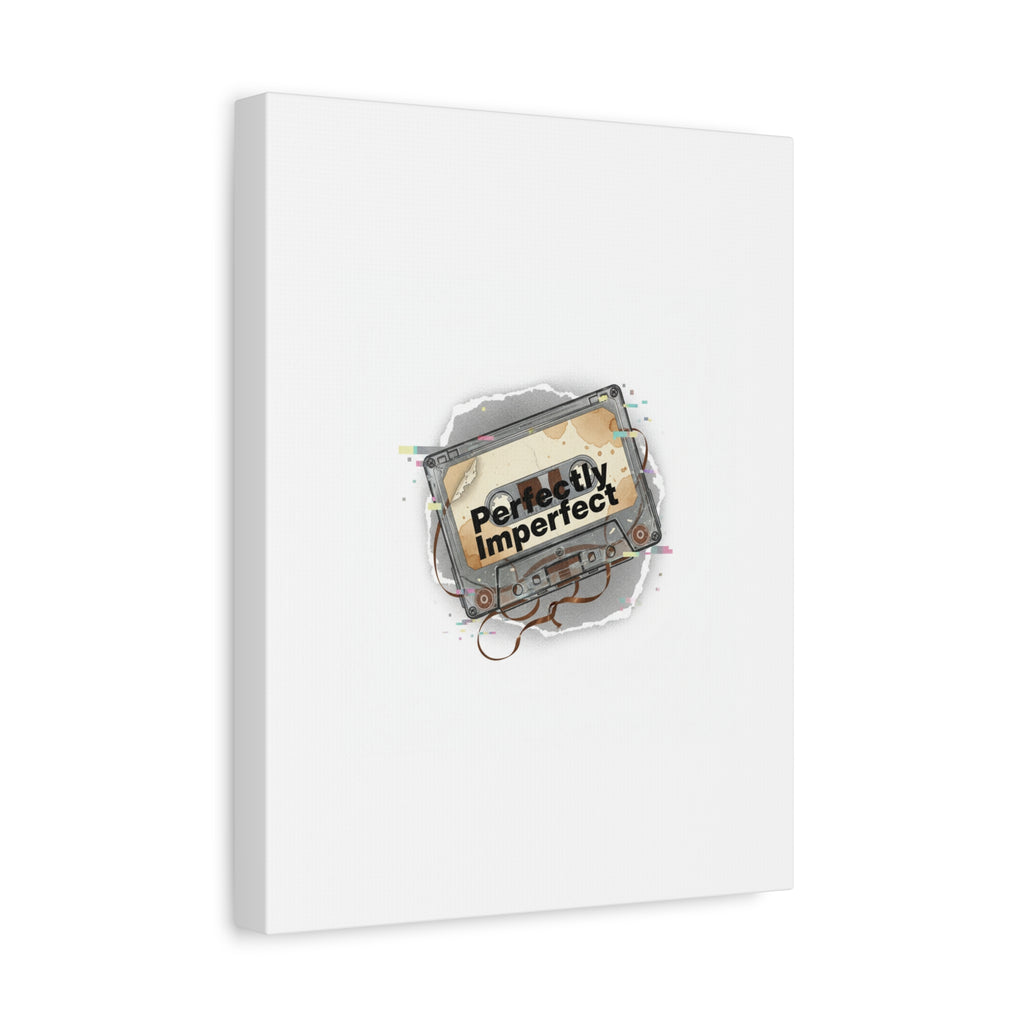 Perfectly Imperfect Cassette, Canvas Print | Analog Error, glitch art static