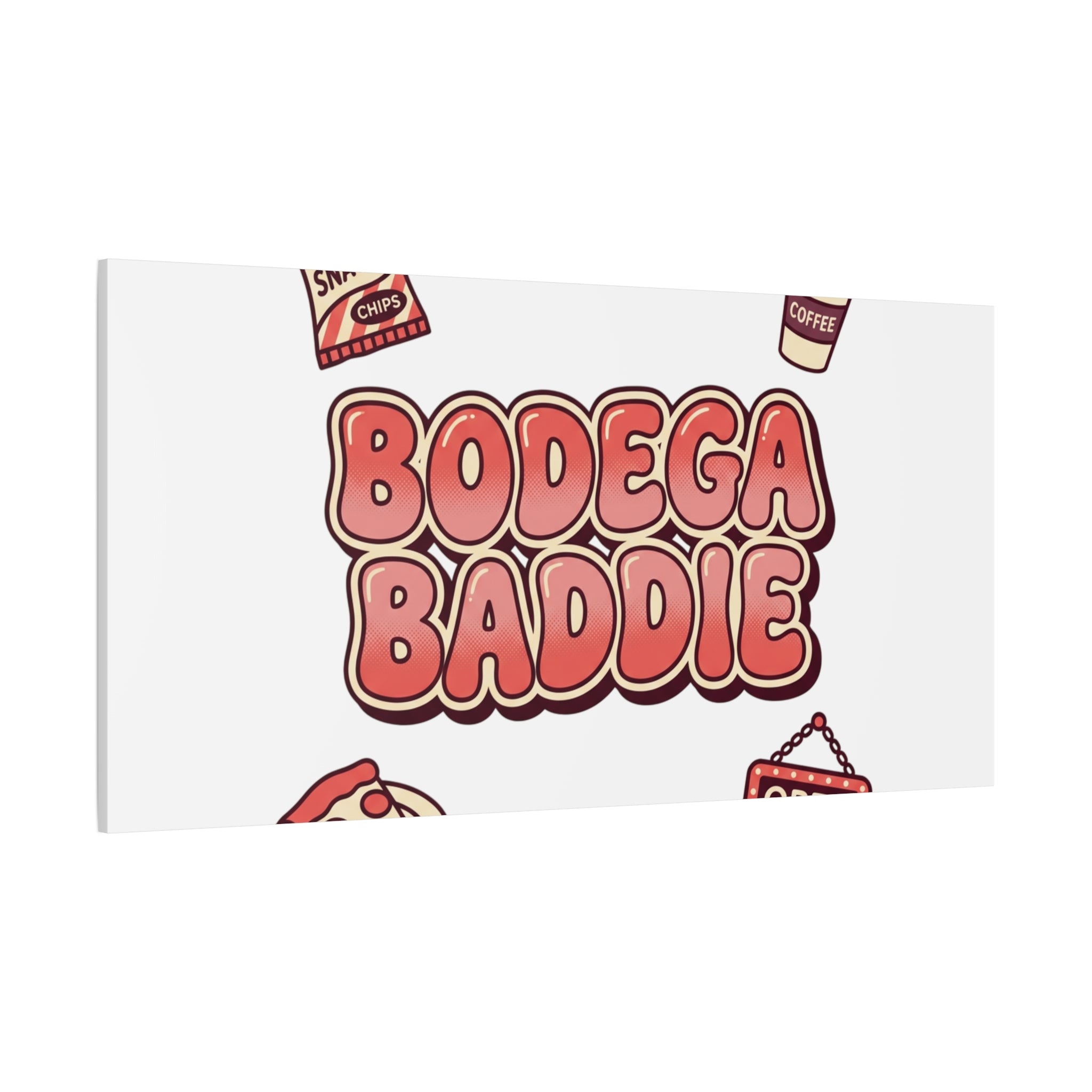 Bodega Baddie Matte Canvas, Stretched | NYC Y2K Corner Store Vibes