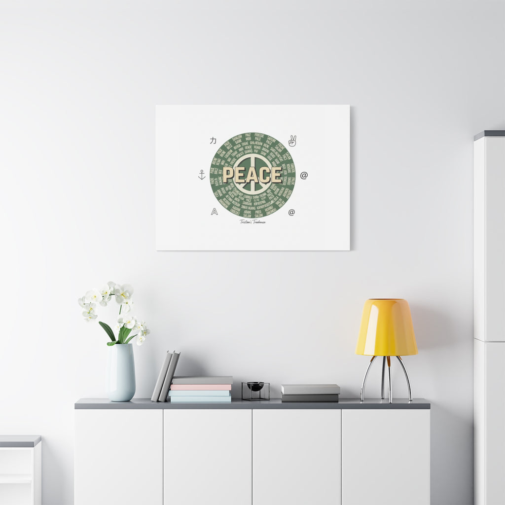 Peace doodle canvas | hand drawn sketch aesthetic, handwritten message