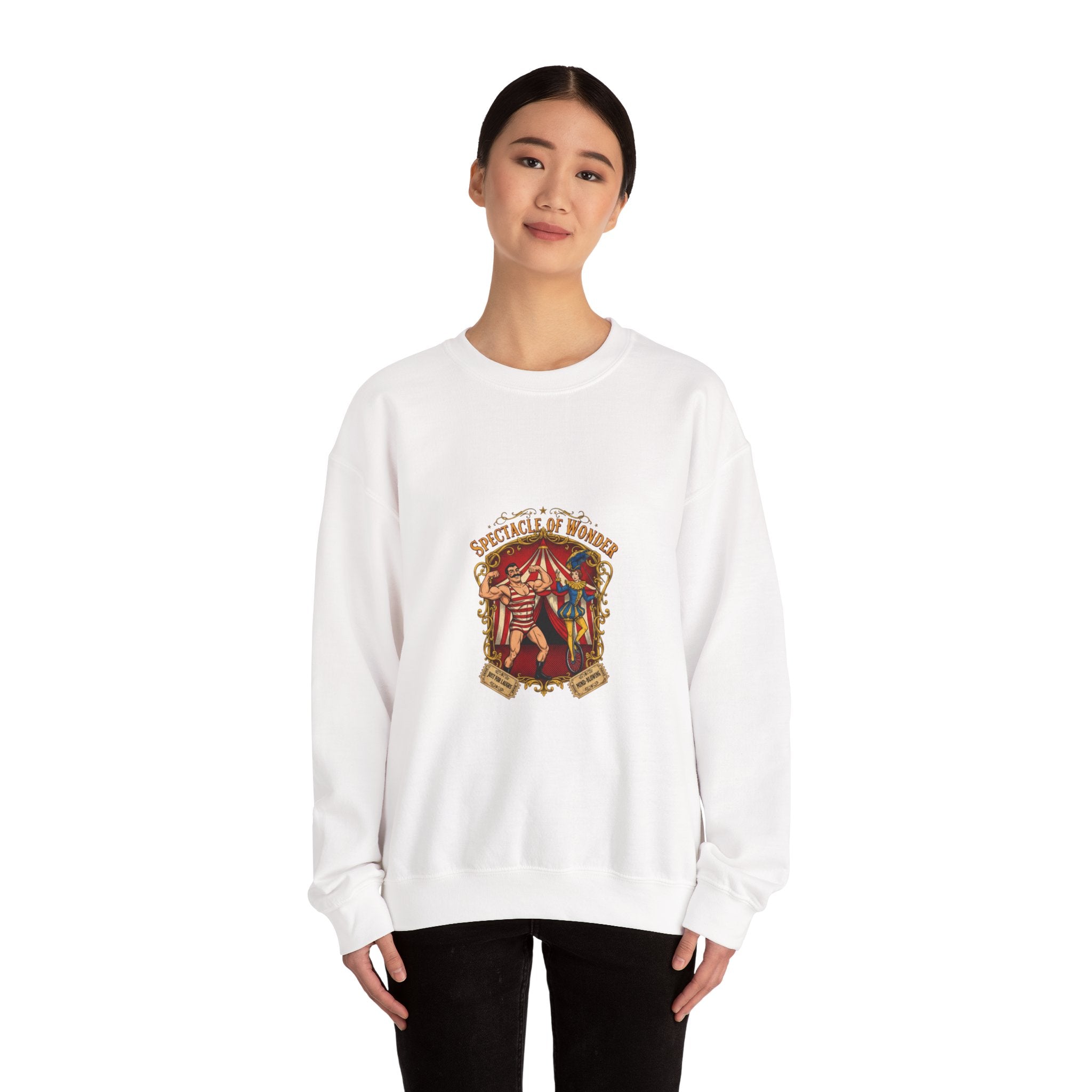 Vintage Circus Spectacle sweatshirt | camp circus aesthetic, carnival art print
