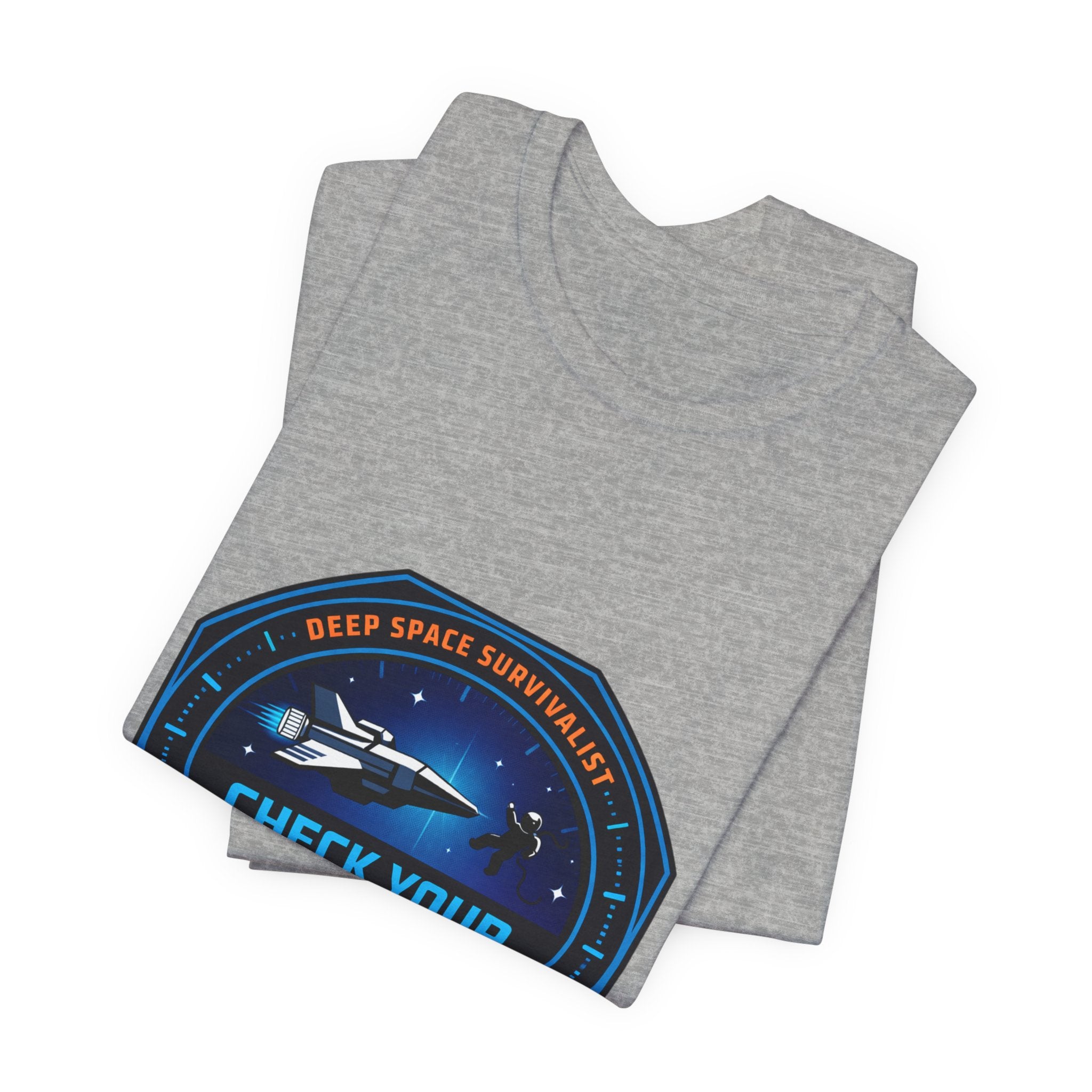 Check Your Seals Mission Patch T-Shirt | hard sci‑fi, space survival