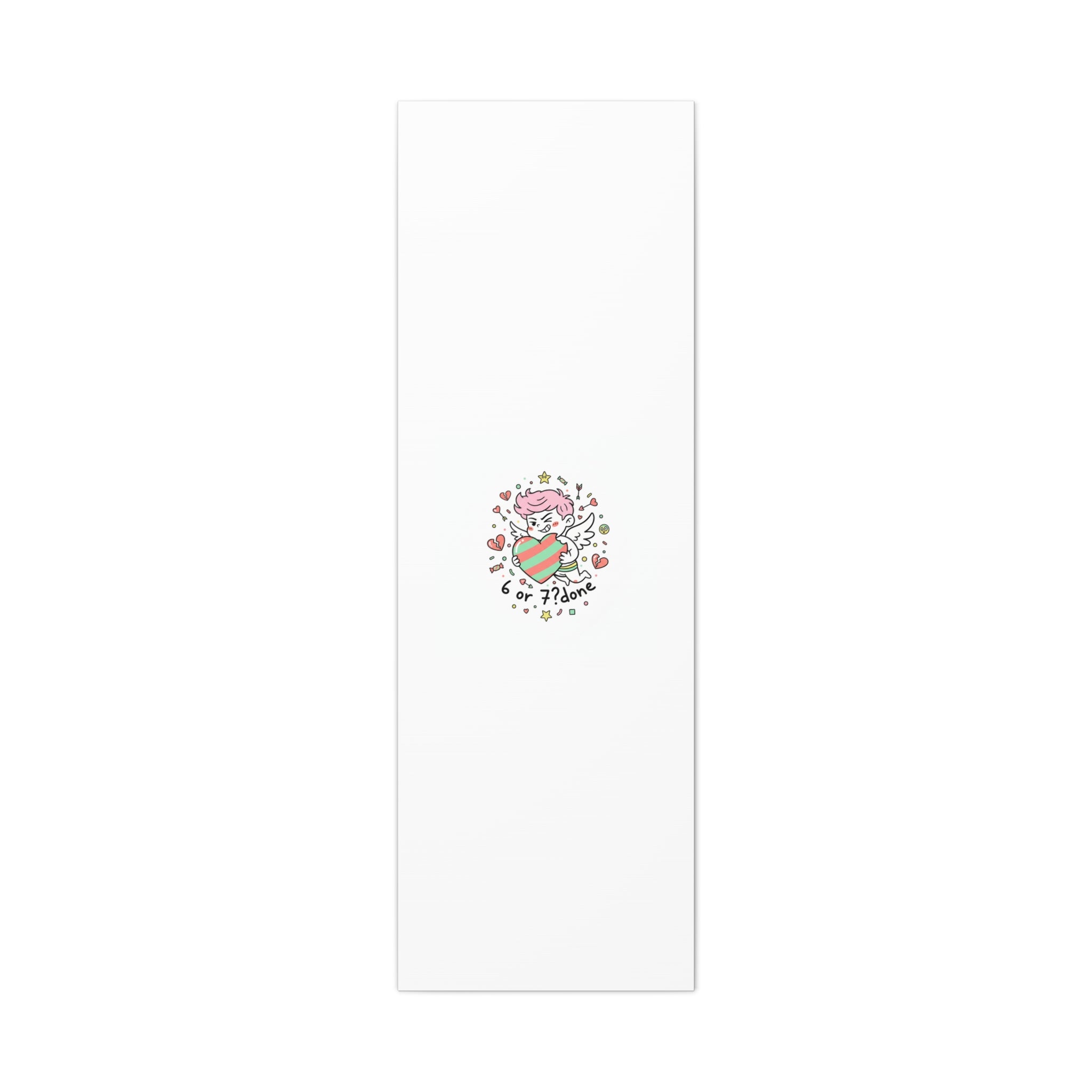 Weird Cupid heart illustration Canvas | Weird Valentine, quirky chaotic love