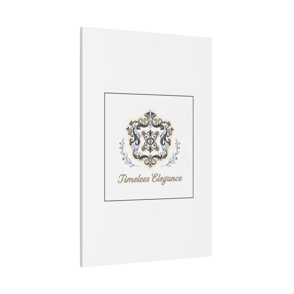 Ornate Brooch Emblem Canvas | Vintage Formalwear Accents, Baroque Print