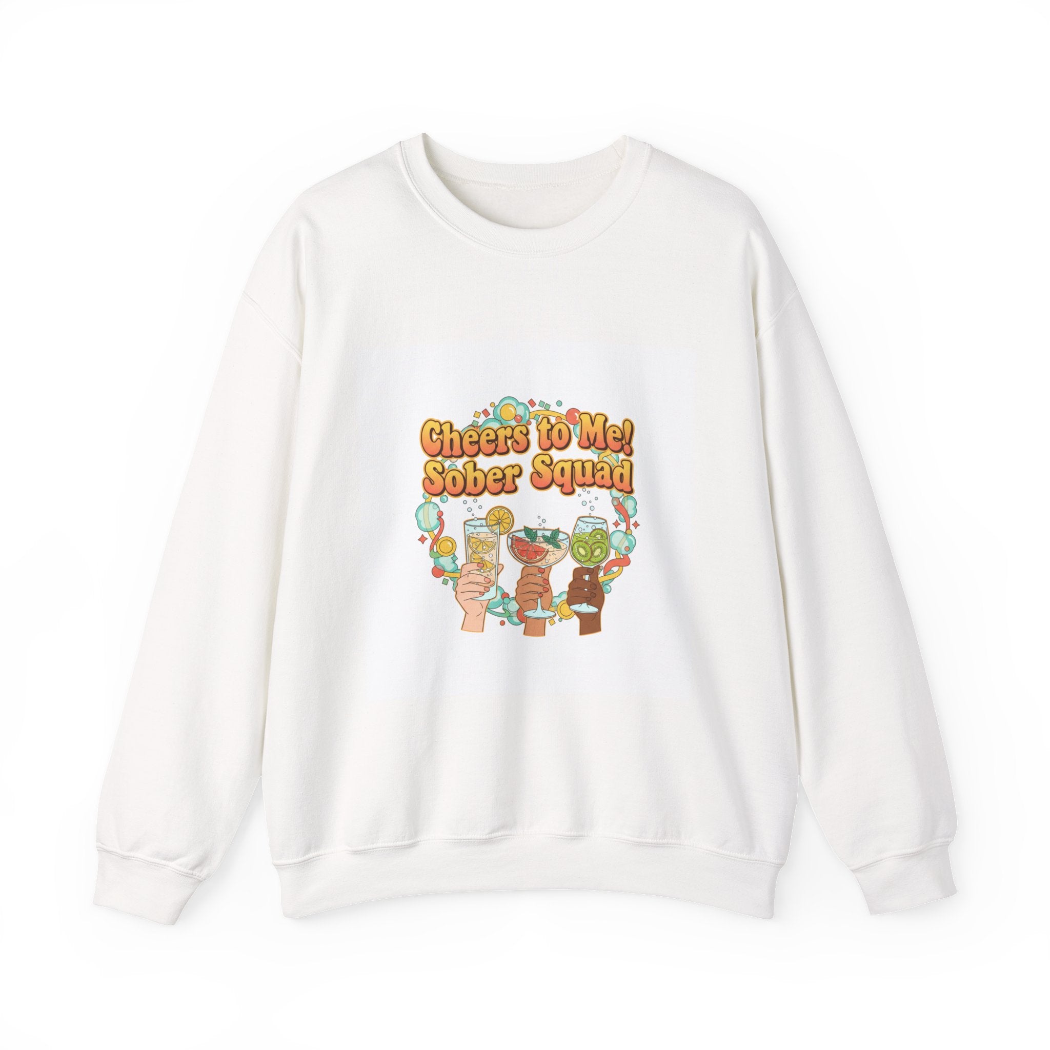 Cheers to Me Sober Squad Sweatshirt | Dry January, Sober Curious Mocktail