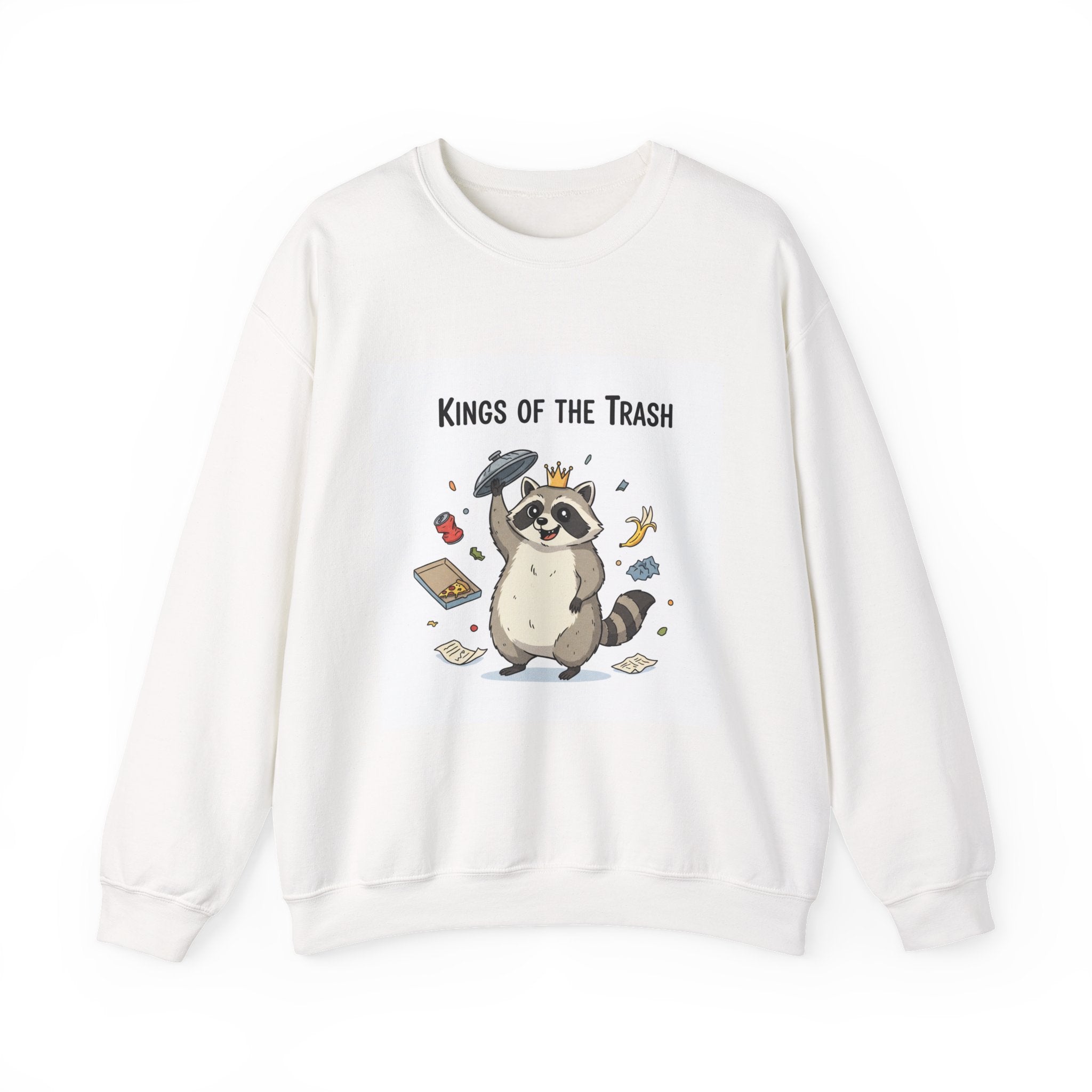 Kings of the Trash Raccoon Sweatshirt | trash panda, raccoon doodle