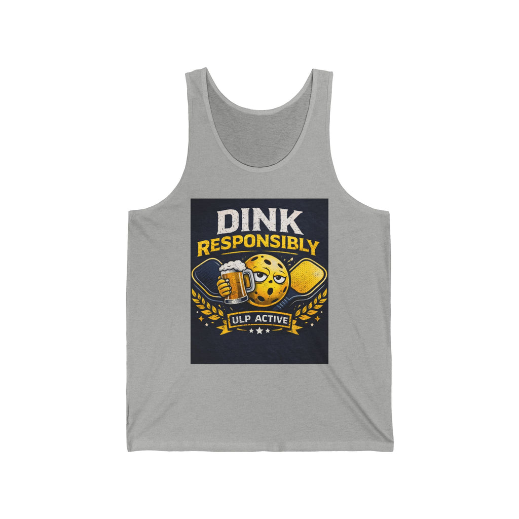 ULP Active “Dink Responsibly” Pickleball Tank Top – Funny Pickleball Shirt