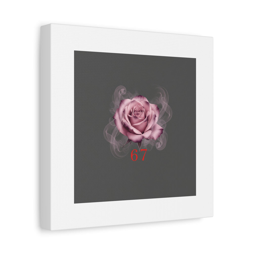 6 7 Valentine's Canvas | Viral Gothic Rose Wall Art | 6 7 Meaning Dark Romance