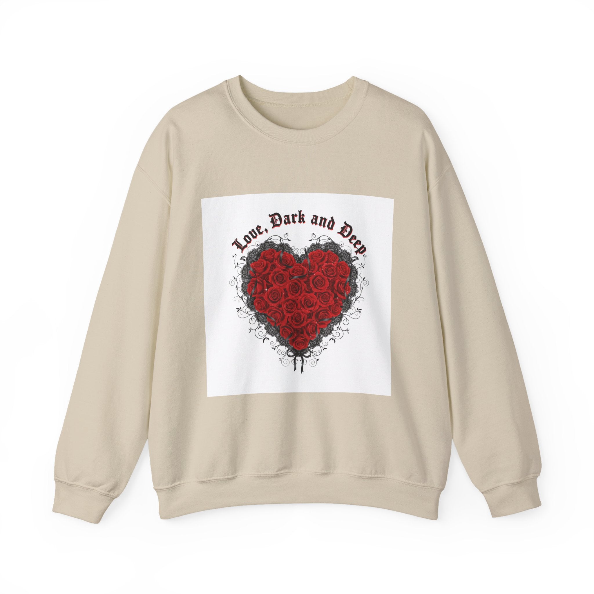 Gothic Rose Heart sweatshirt | New Romantic, 80s nostalgia