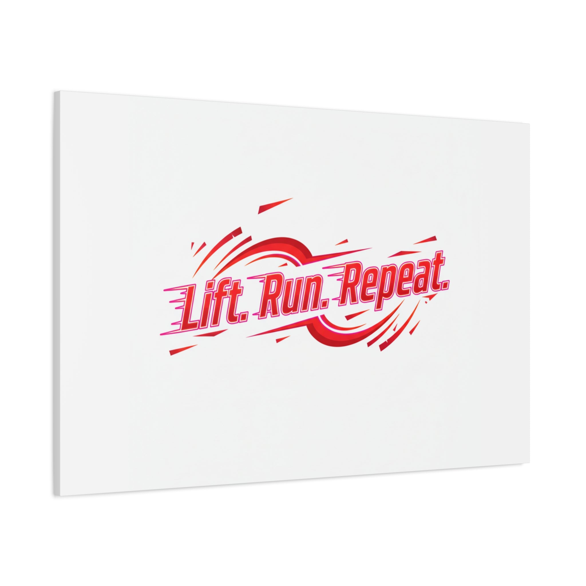 Lift Run Repeat Canvas | Fitness Wall Art, Gym Motivation