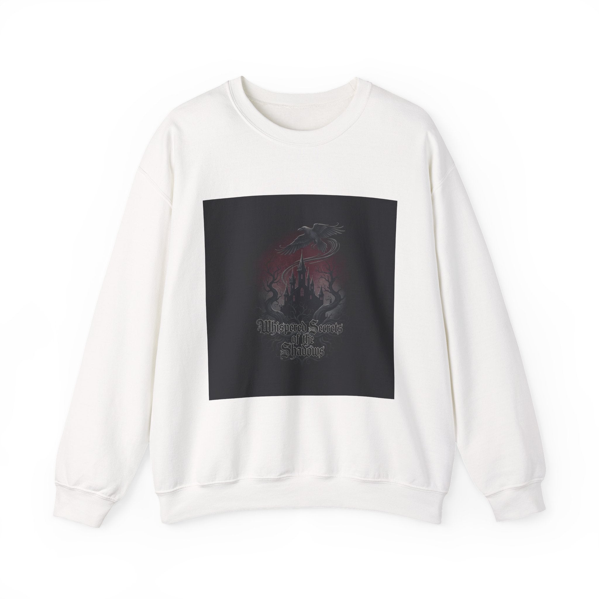 "Whispered Secrets of the Shadows" Gothic Crewneck | Dark Fantasy Sweatshirt