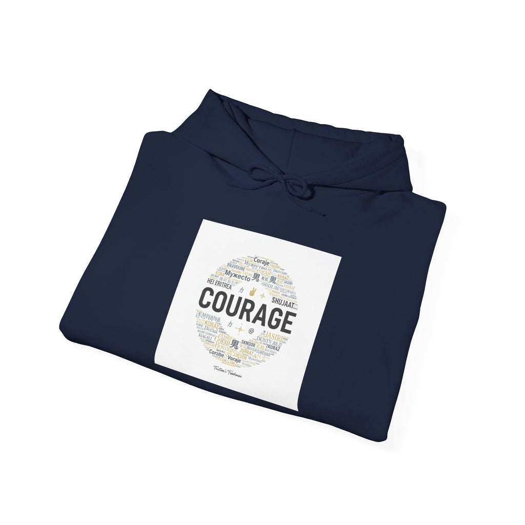 Courage Minimalist Circle Hoodie | Fresh Start apparel, reset mode design