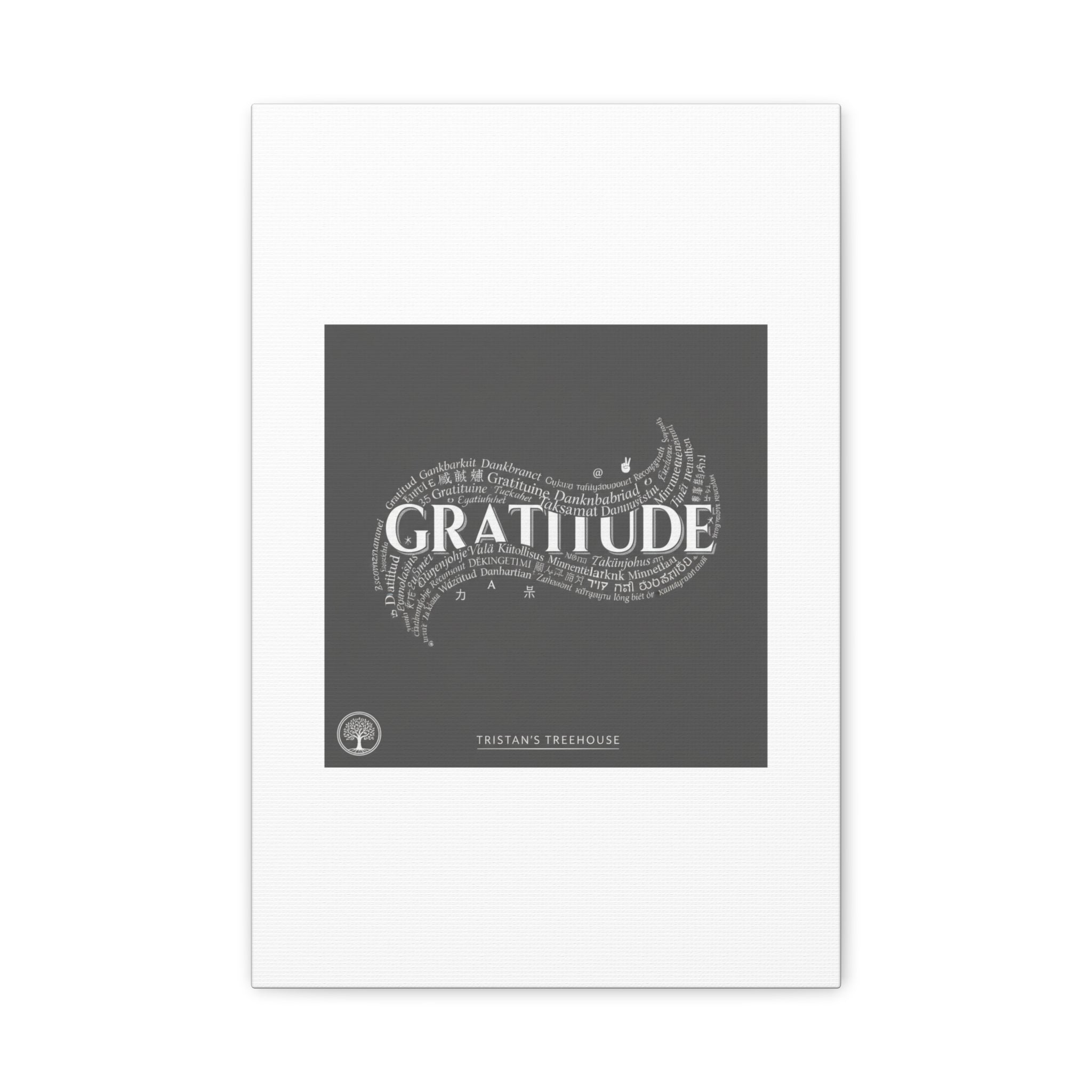 Gratitude Wall Art Matte Canvas | Tiny Treats, sweet uplifting print