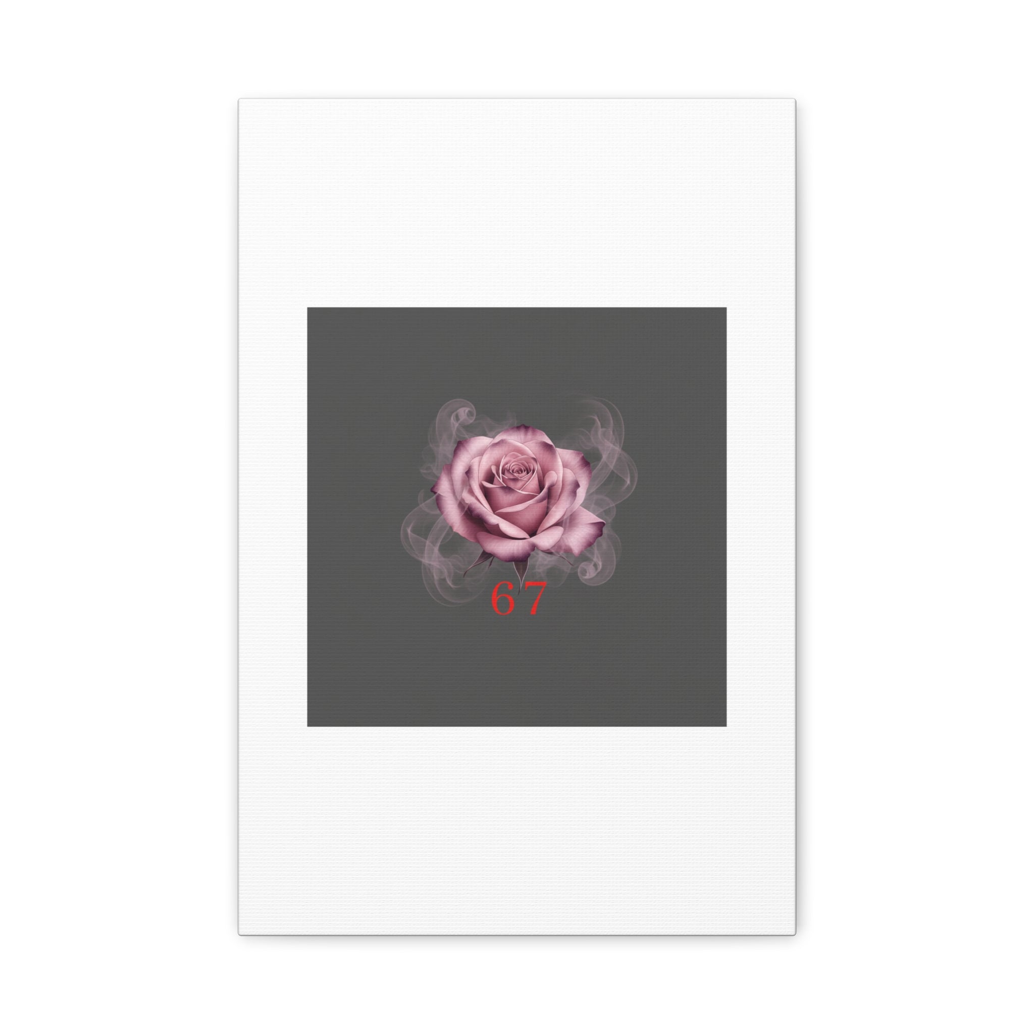 6 7 Valentine's Canvas | Viral Gothic Rose Wall Art | 6 7 Meaning Dark Romance