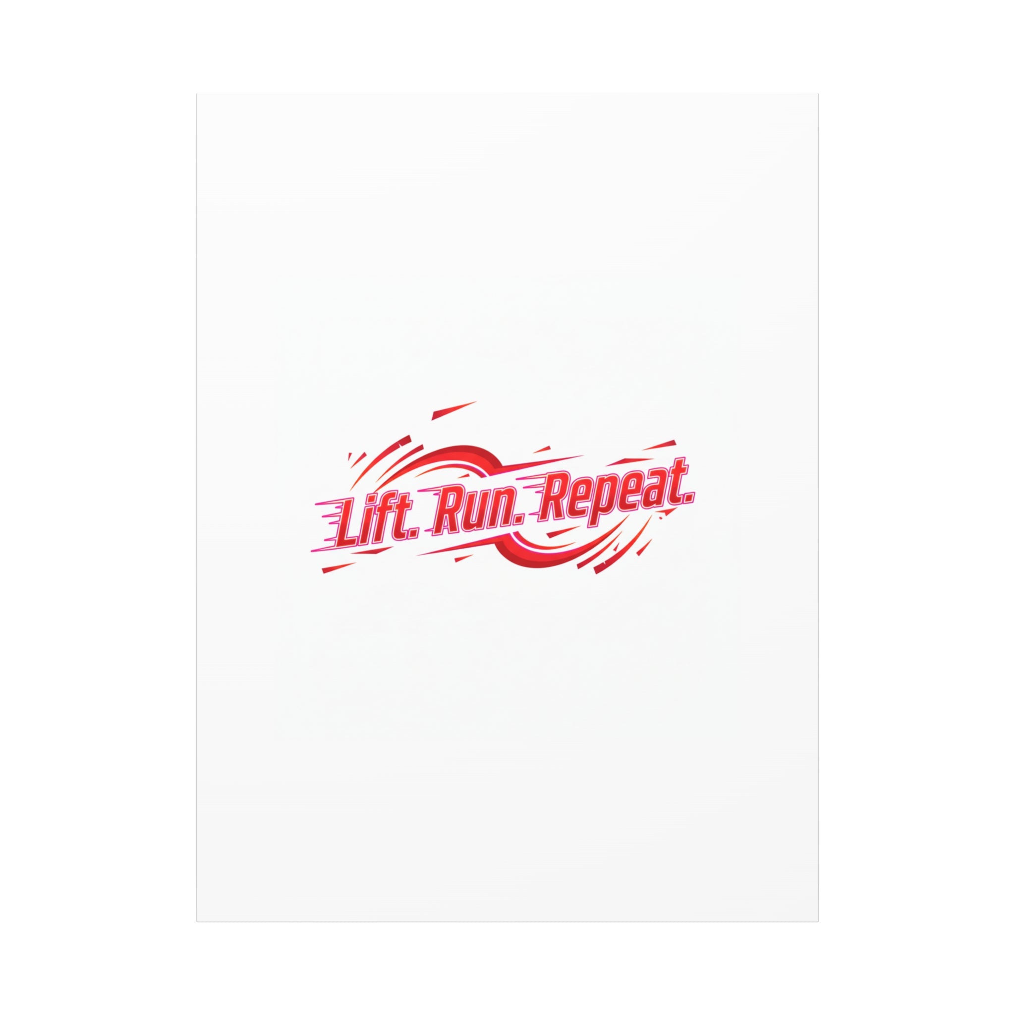 Lift Run Repeat Canvas | Fitness Wall Art, Gym Motivation