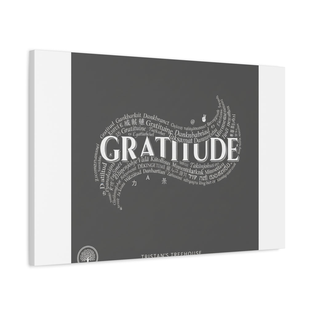 Gratitude Wall Art Matte Canvas | Tiny Treats, sweet uplifting print