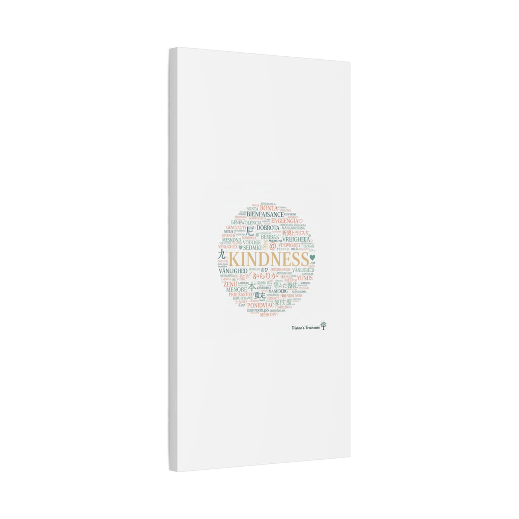 Kindness Word Cloud Canvas | Fresh Start Minimalist Wall Art
