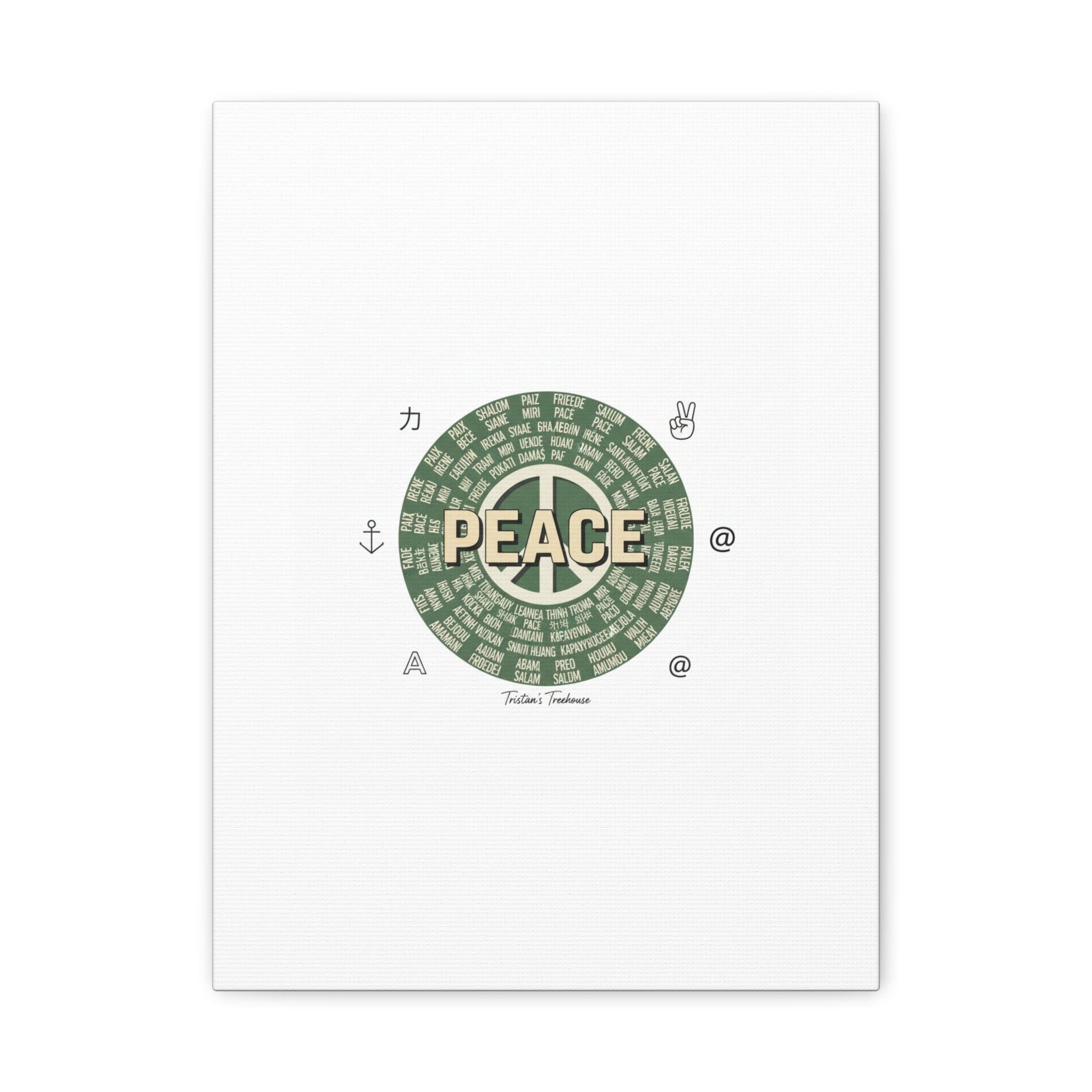 Peace doodle canvas | hand drawn sketch aesthetic, handwritten message