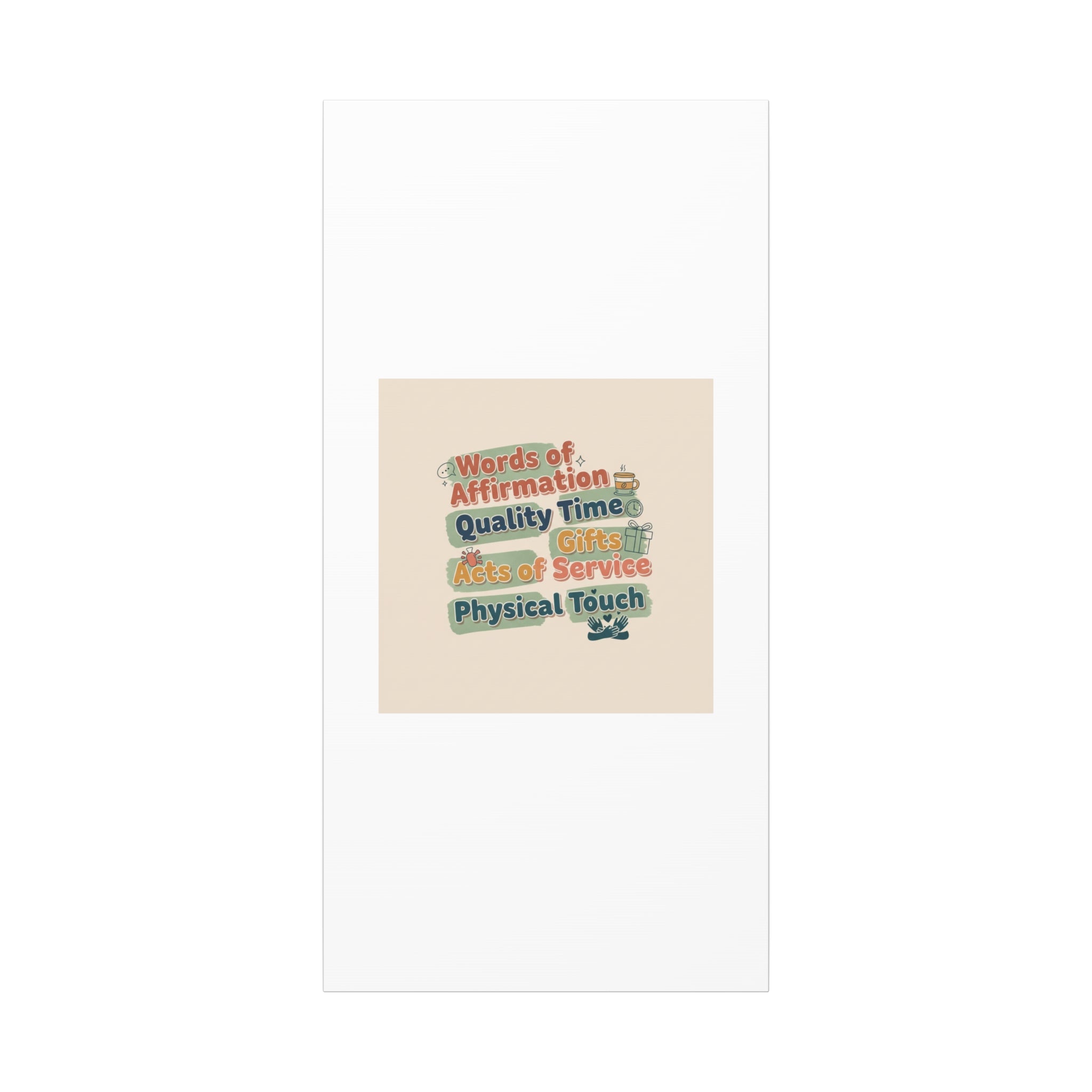 Love Languages List Matte Canvas Wall Art | love language meme, relationship humor