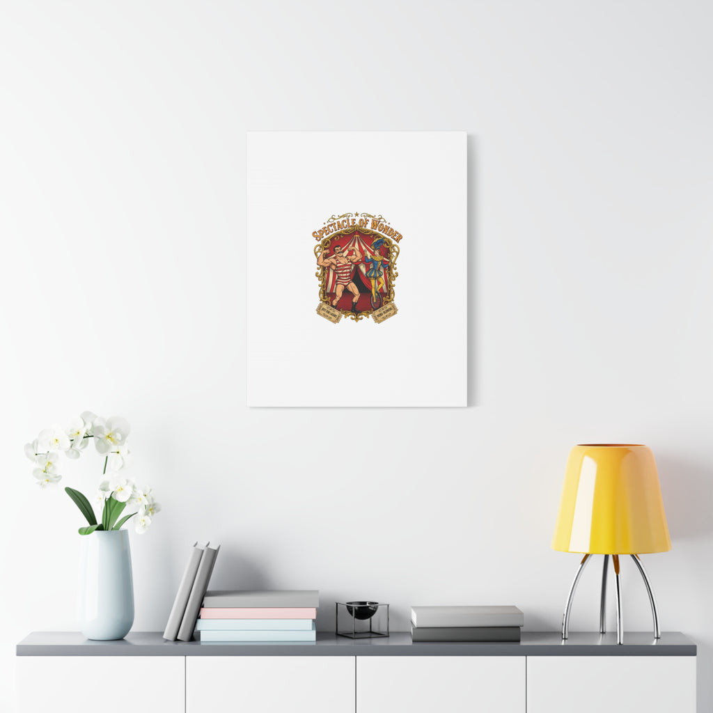 Spectacle of Wonder Circus Art Print, Canvas | Vintage Carnival Design