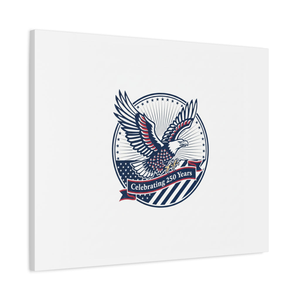 250th Anniversary Eagle Emblem Canvas | Semiquincentennial Americana