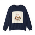 Stay Cozy Bunny sweatshirt | cute animal illustration, winter forest art