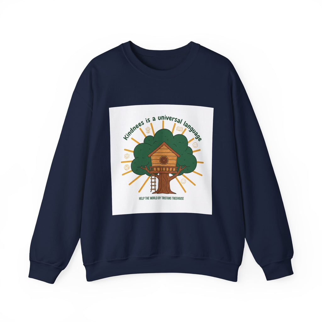 Kindness Treehouse Sweatshirt | eco humor, sustainable living