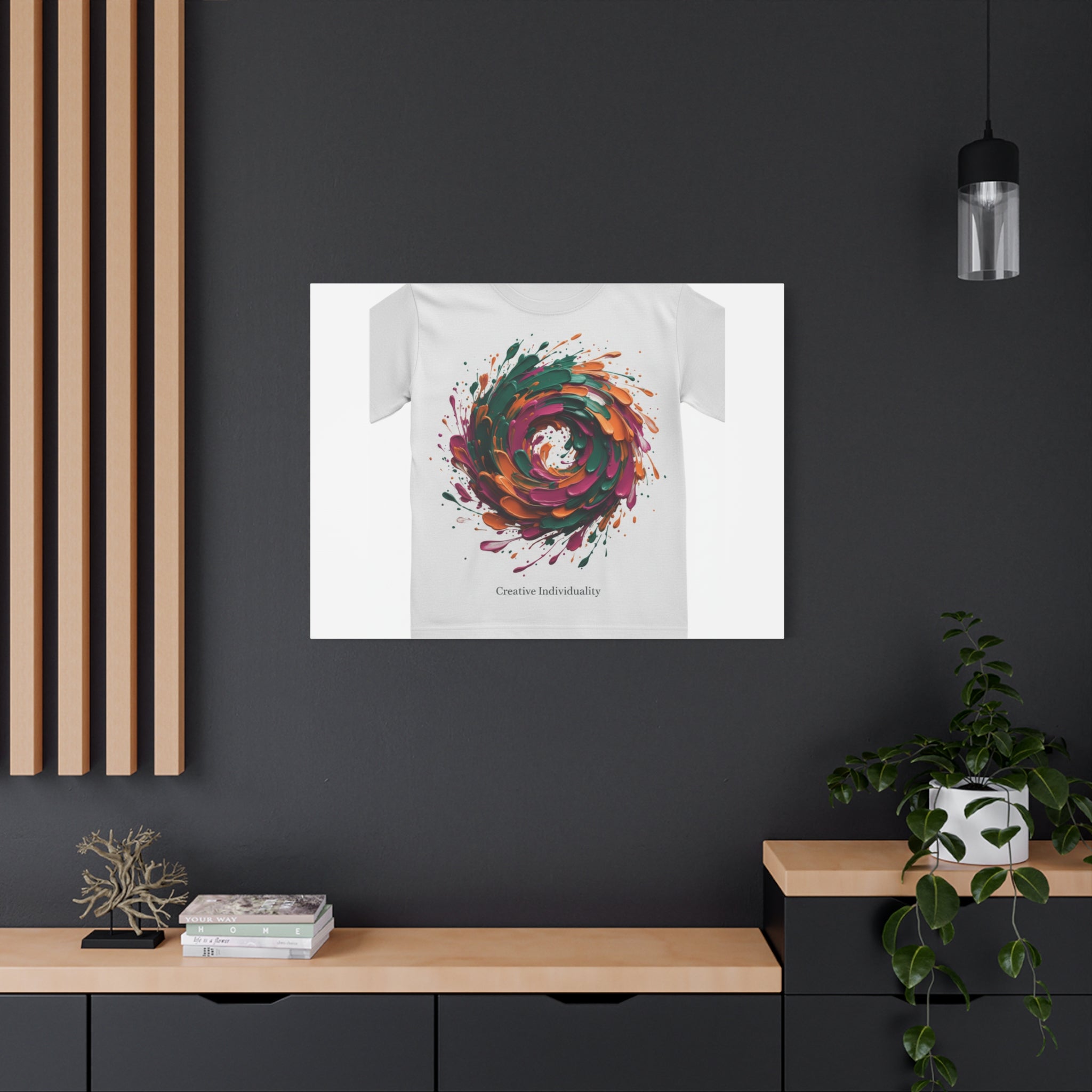 Painterly Abstract Floral Swirl Canvas | Matte Stretched Canvas