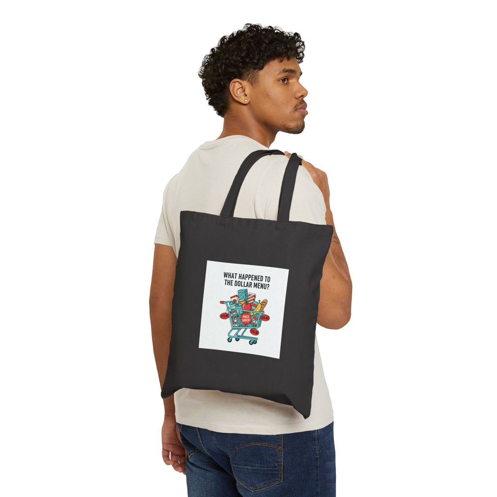 What Happened to the Dollar Menu Tote | grocery prices meme, budget humor