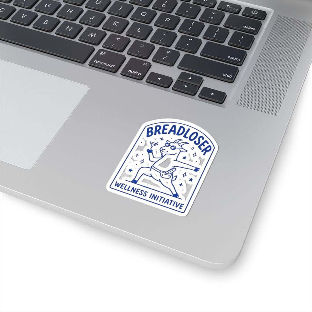 BREADLOSER doodle sticker | Kiss-Cut Sticker, burnout humor meme