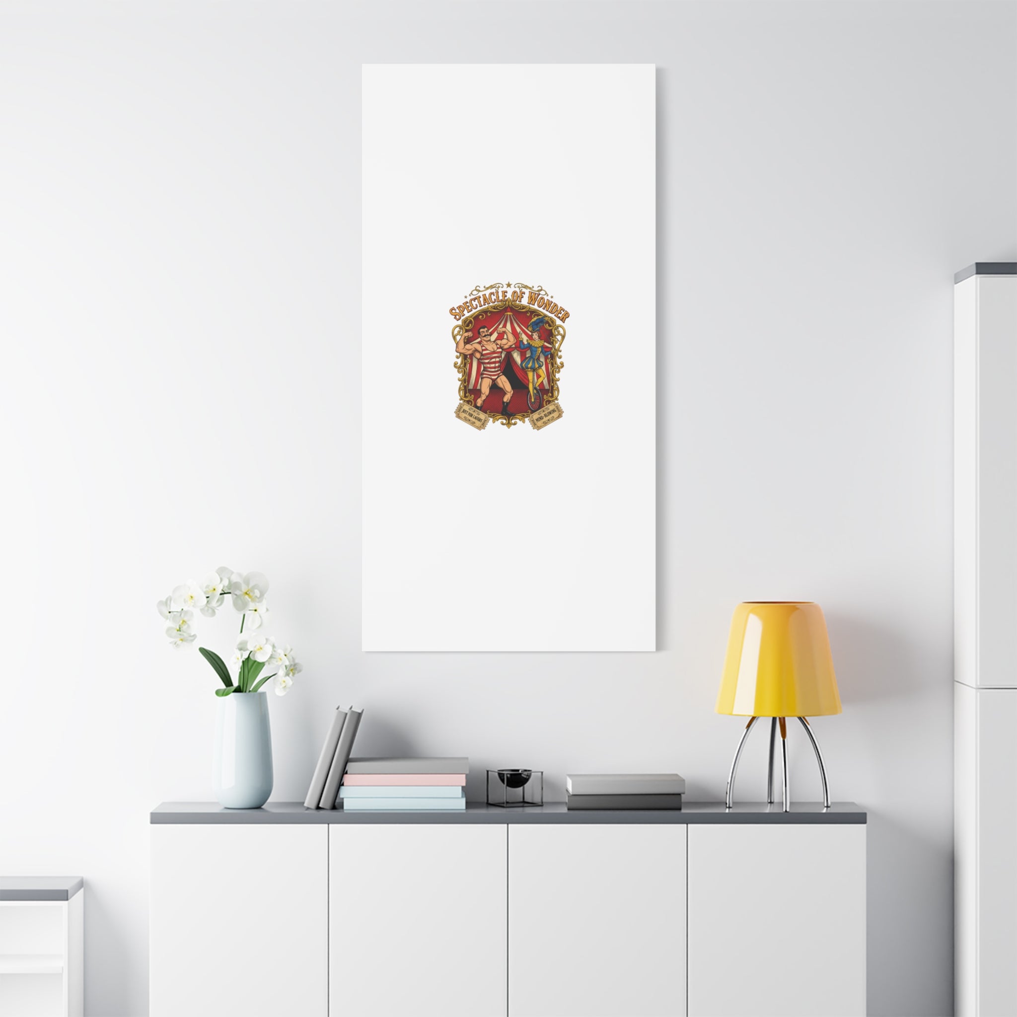 Spectacle of Wonder Circus Art Print, Canvas | Vintage Carnival Design