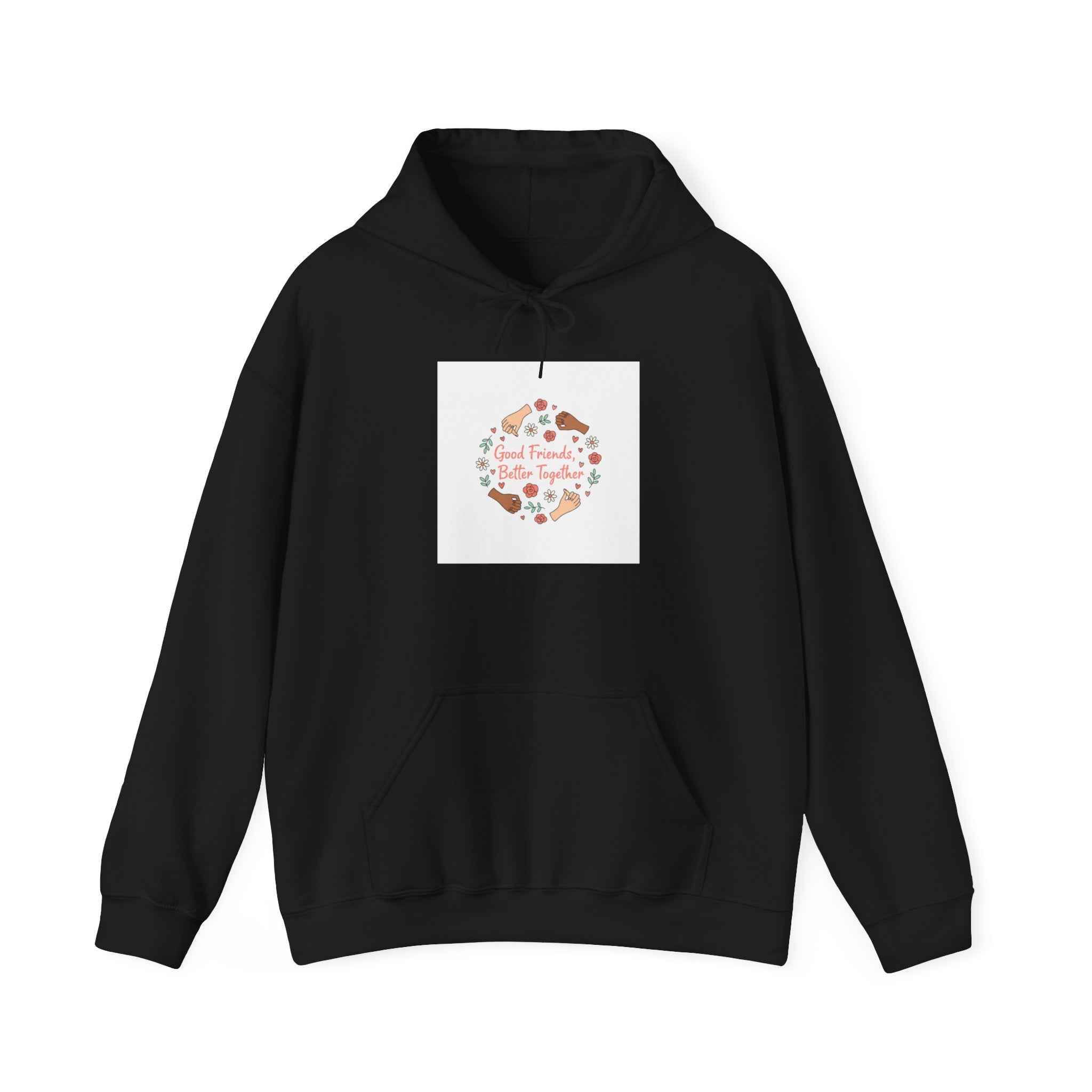 Platonic Love Floral Wreath Hoodie | Friendship Valentine, Galentine’s