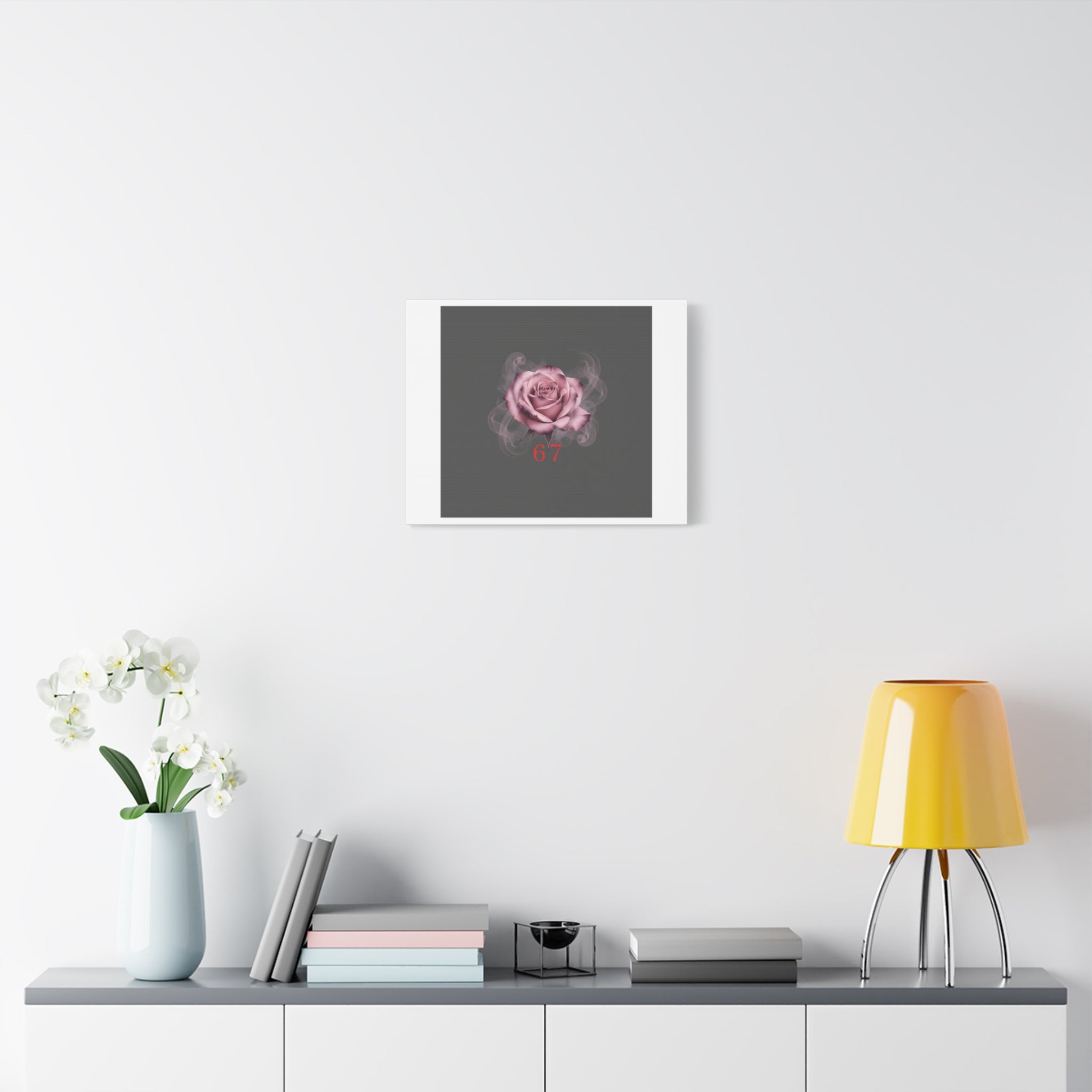 6 7 Valentine's Canvas | Viral Gothic Rose Wall Art | 6 7 Meaning Dark Romance