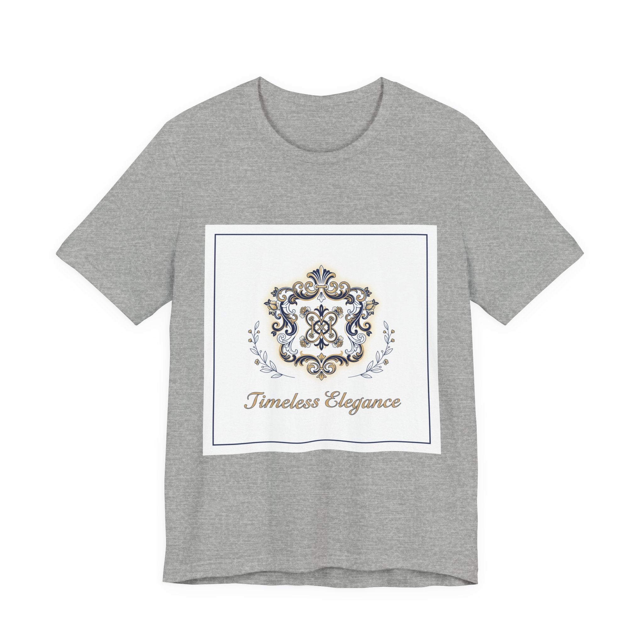 Ornate Brooch Emblem Tee | baroque print tee, vintage emblem shirt