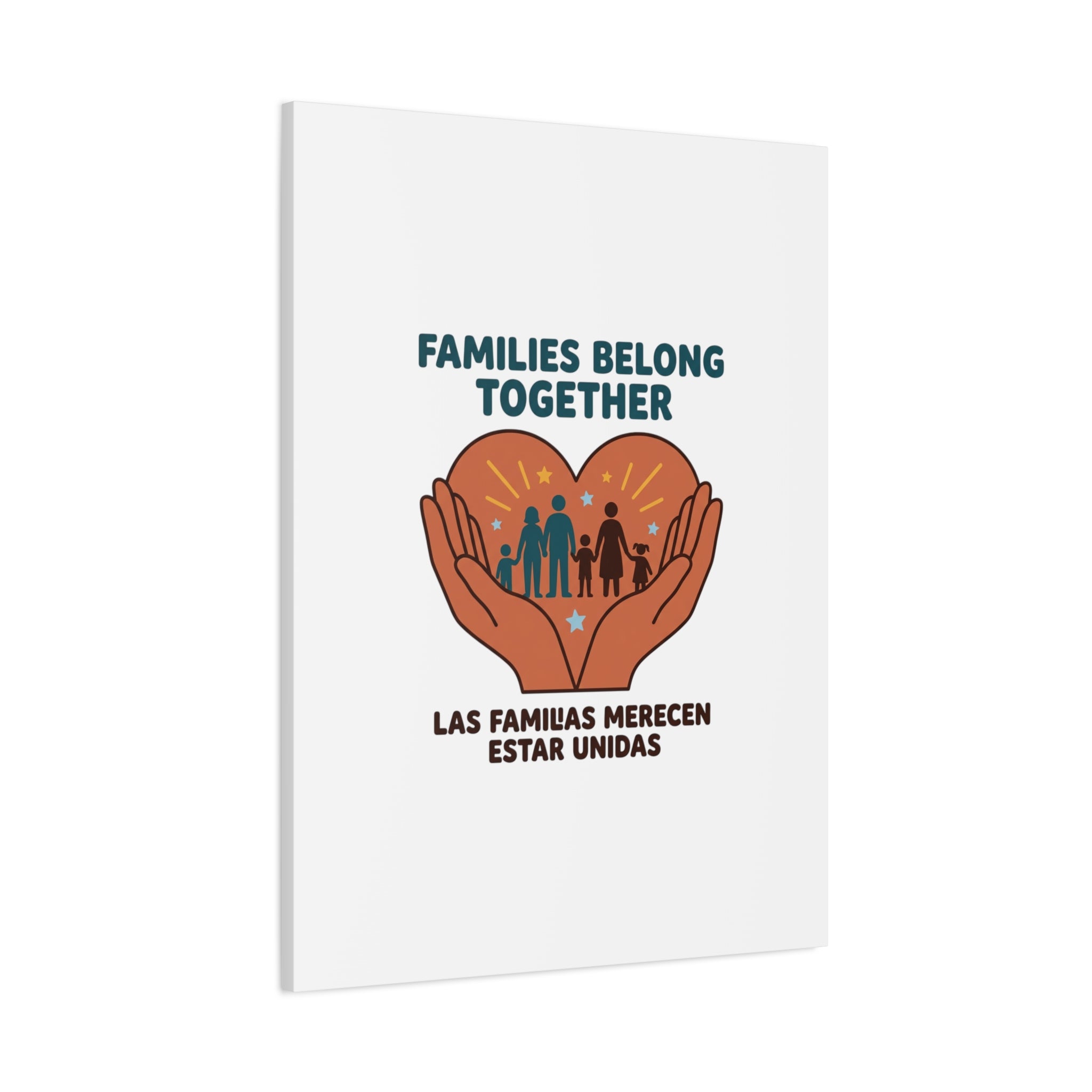 Families Belong Together Canvas | Family Unity, Bilingual Solidarity