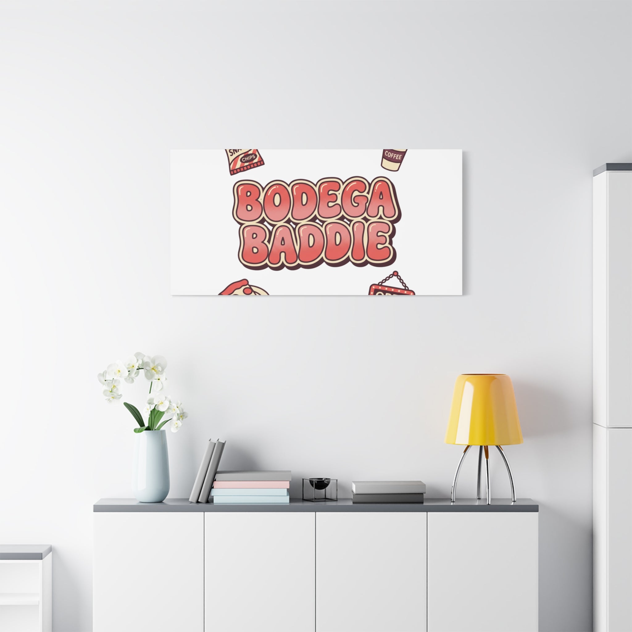 Bodega Baddie Matte Canvas, Stretched | NYC Y2K Corner Store Vibes