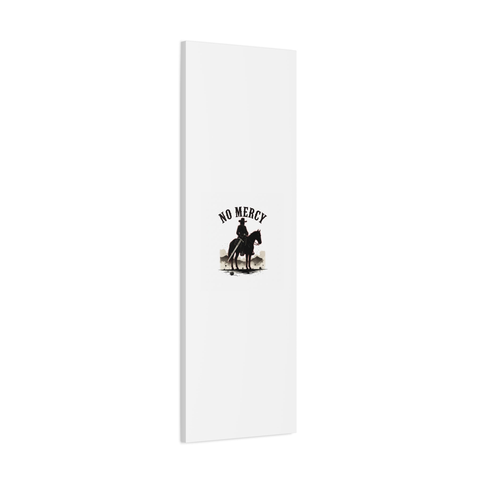 No Mercy Cowboy Skull Canvas | western skull art, gothic Americana