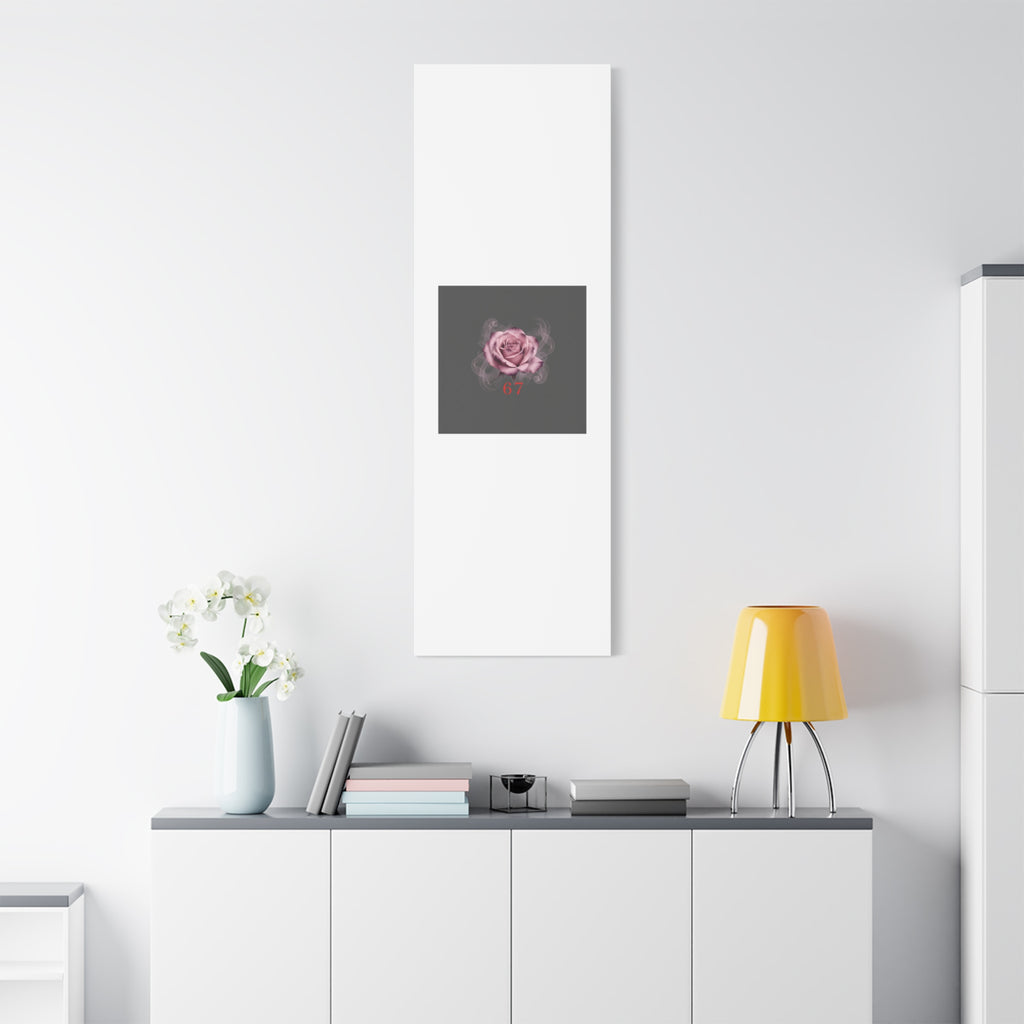 6 7 Valentine's Canvas | Viral Gothic Rose Wall Art | 6 7 Meaning Dark Romance