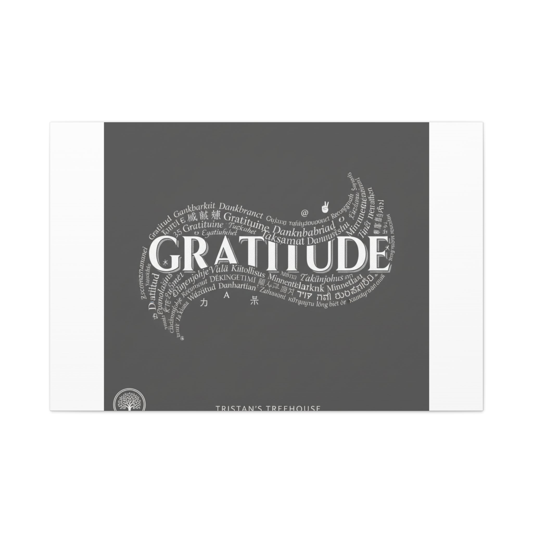 Gratitude Wall Art Matte Canvas | Tiny Treats, sweet uplifting print