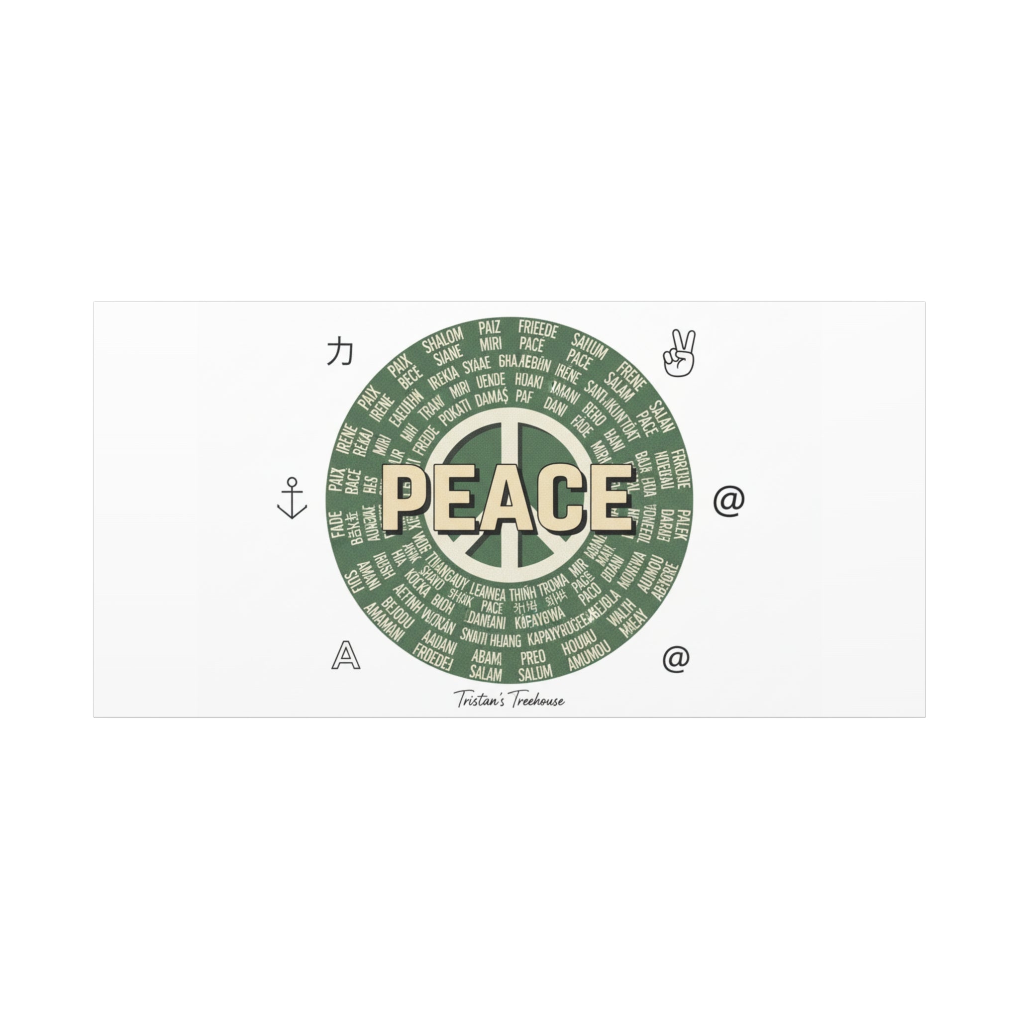 Peace doodle canvas | hand drawn sketch aesthetic, handwritten message