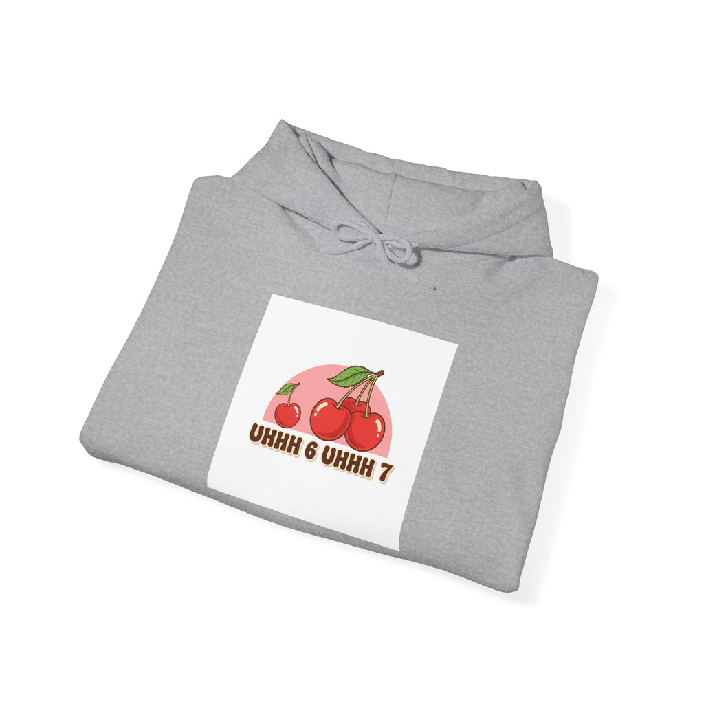 Retro Cherry Graphic Hoodie | kawaii fruit design, vintage cherry motif