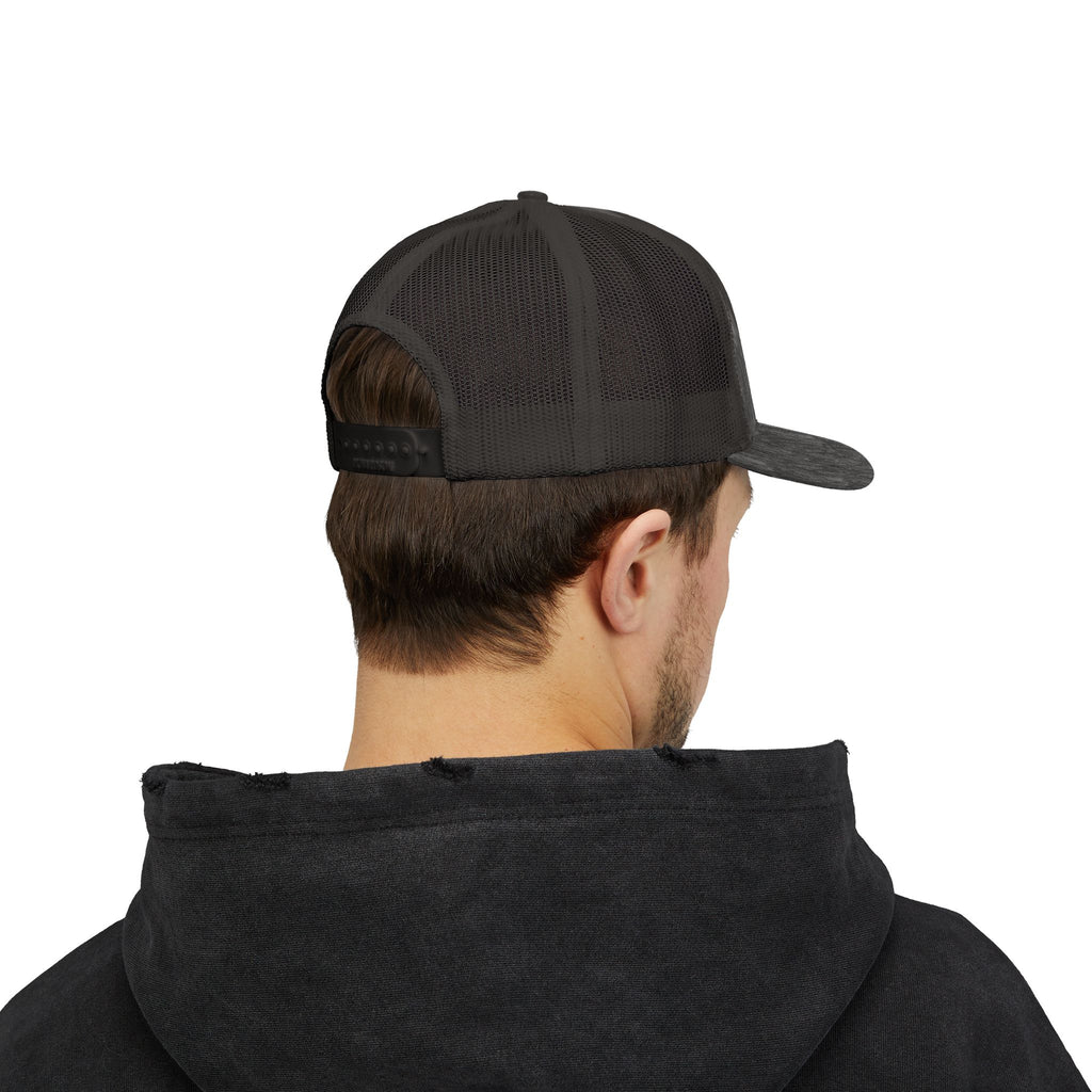 Trucker Cap — Gold Floral Mandala Patch Snapback