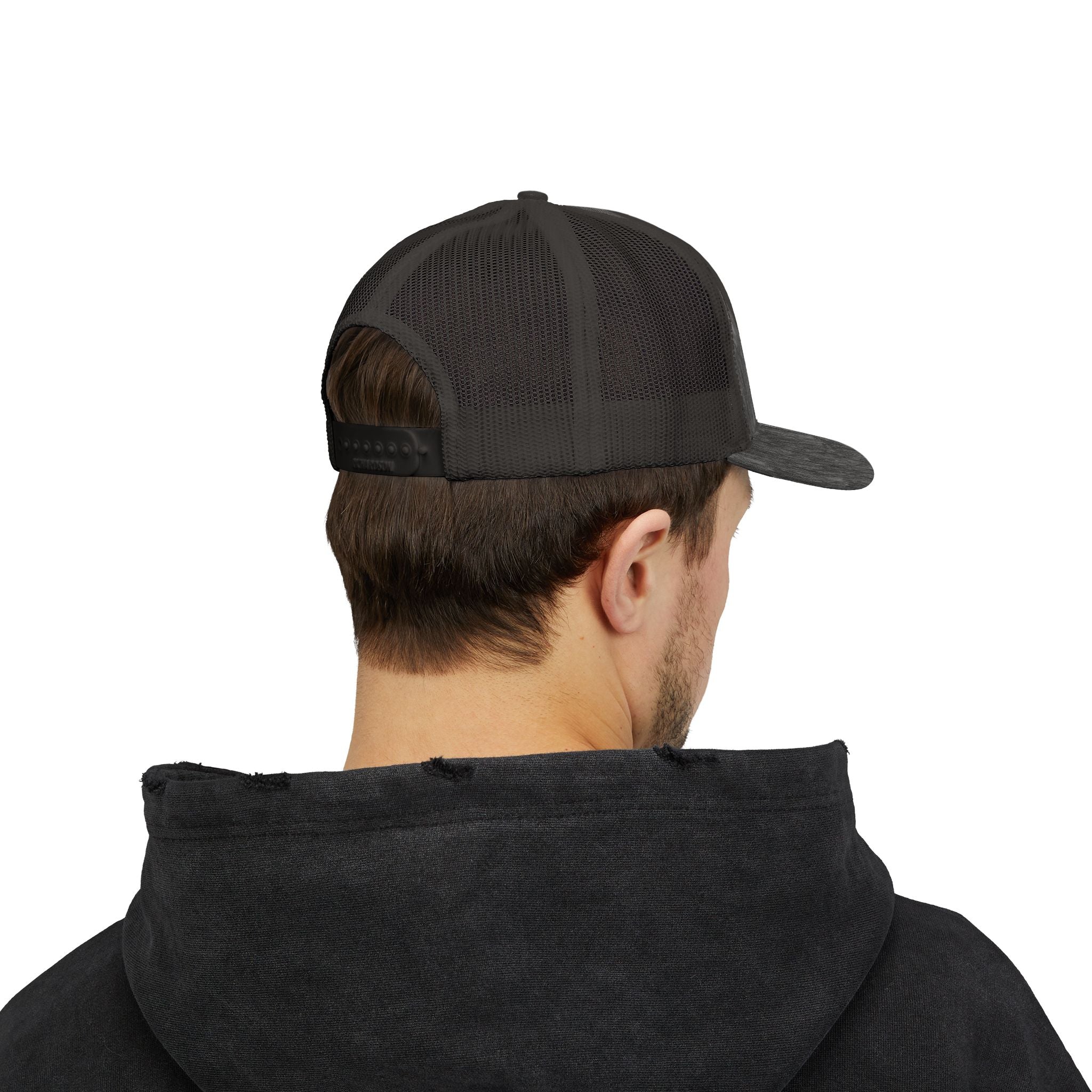 Trucker Cap — Gold Floral Mandala Patch Snapback