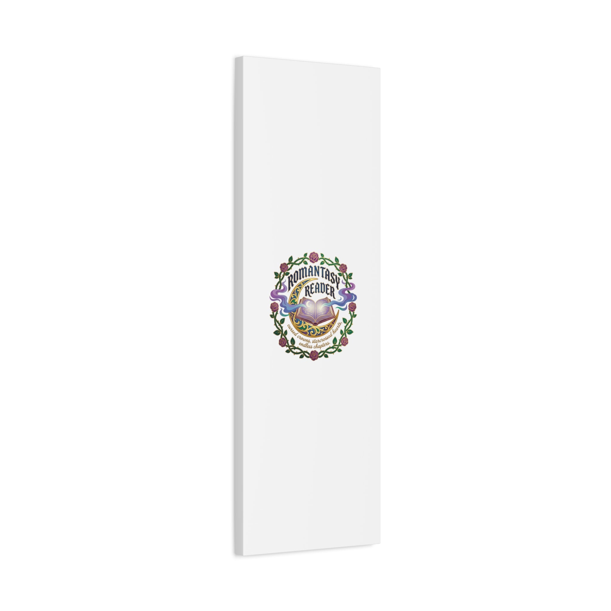 Romantasy Reader Canvas Print | enchanted bookish celestial gothic