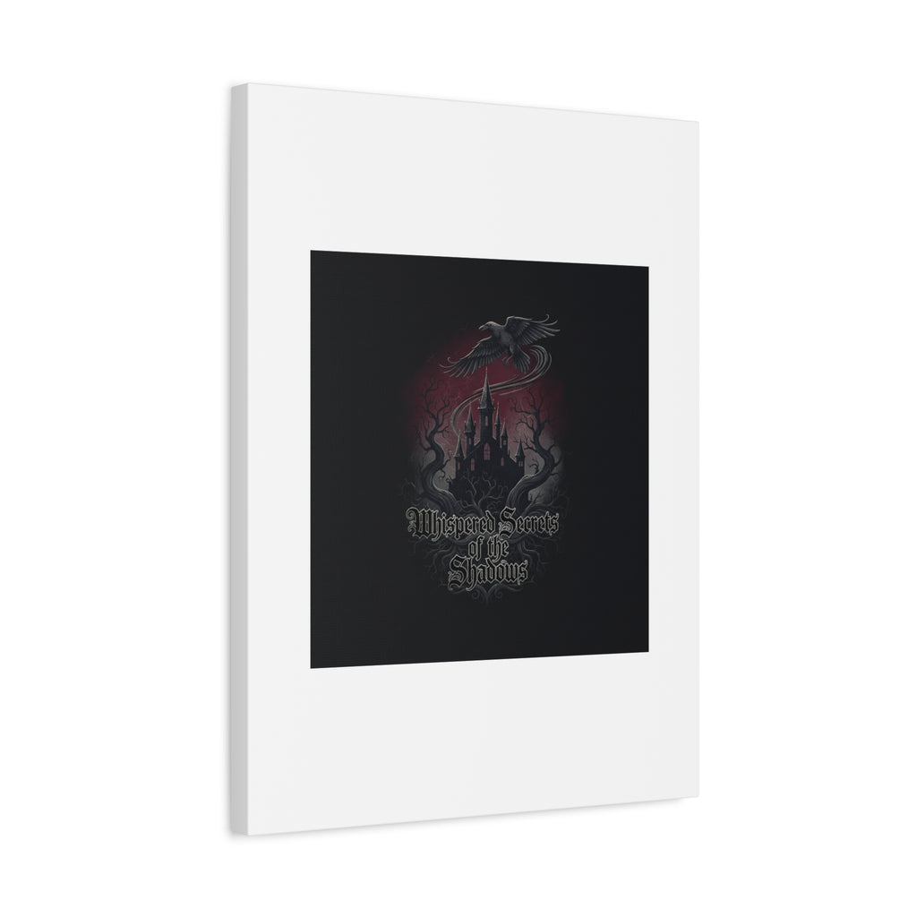 Whispered Secrets of the Shadows Castle Wall Art, Matte Canvas | Gothic Medieval Decor