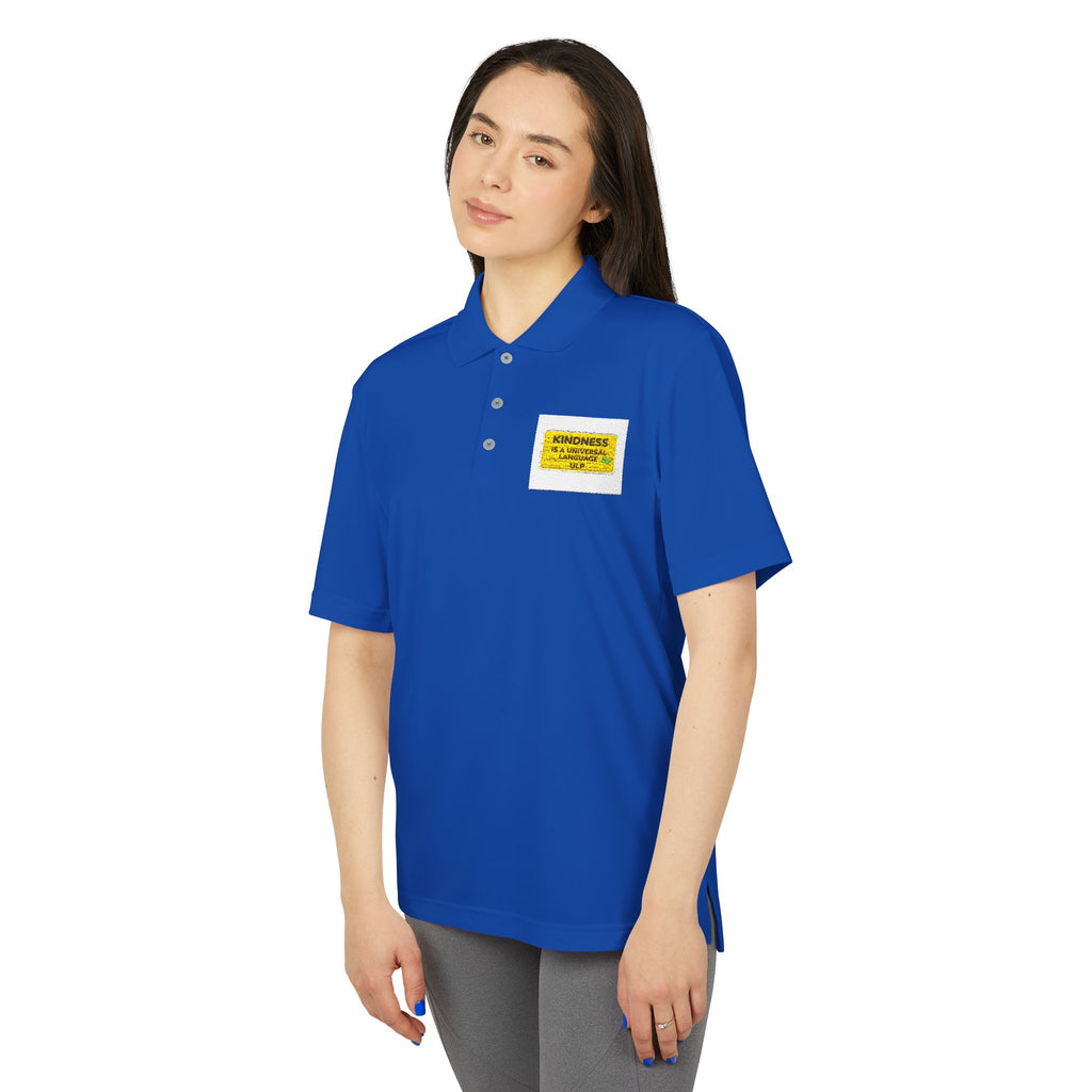 Kindness Is a Universal Language Golf Polo — Motivational Golf Shirt