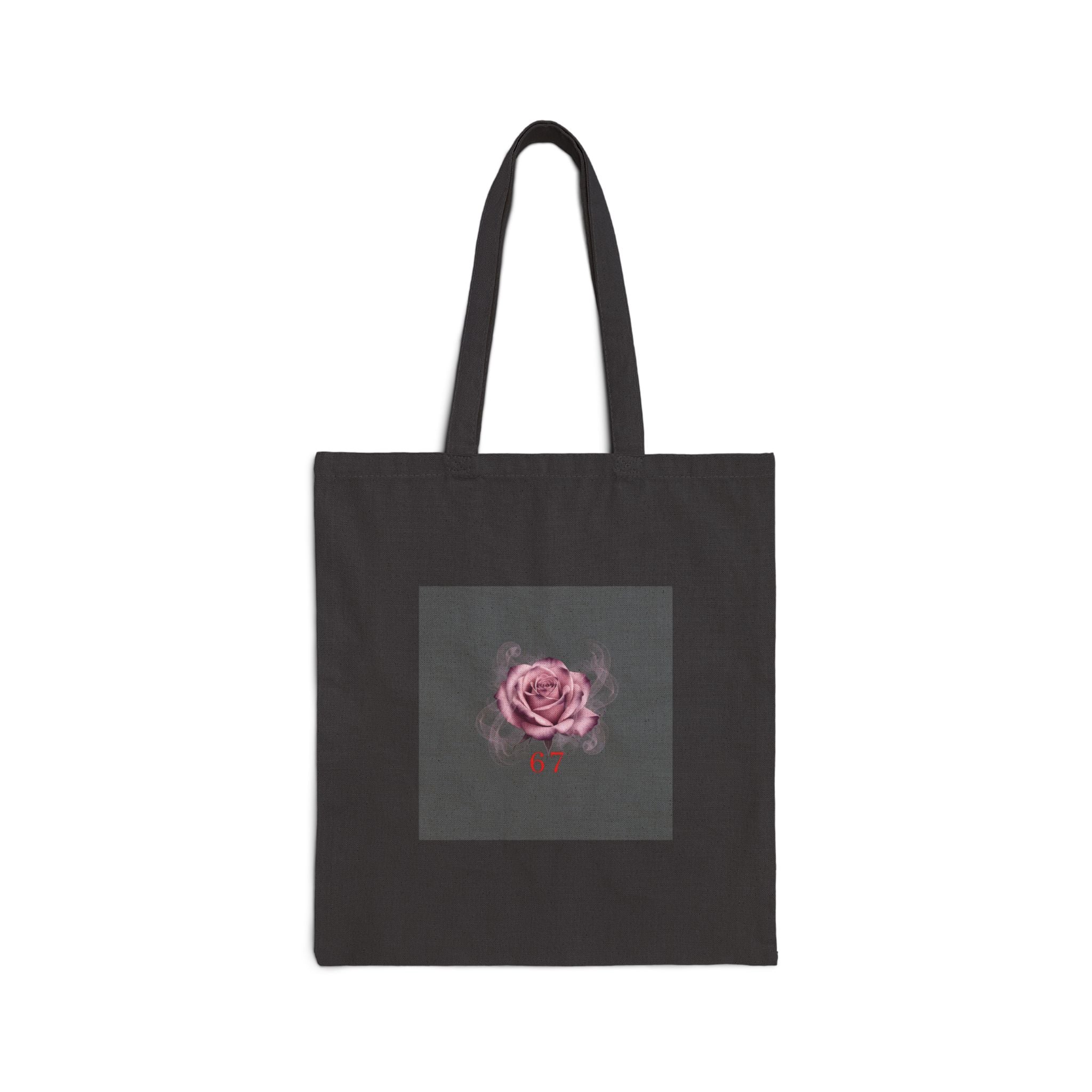 Moon Rose Tote, Romantic Gothic Lite canvas tote